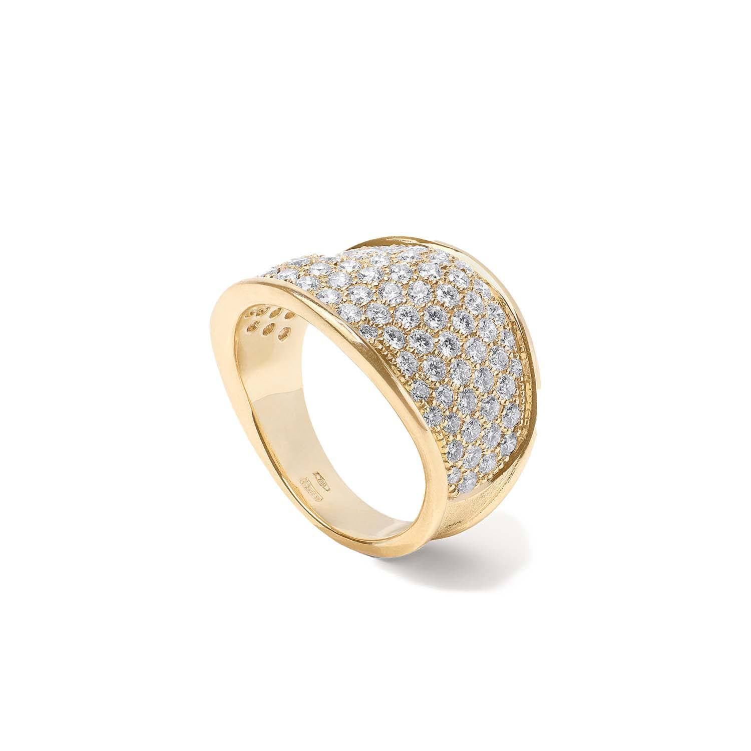 Marco Bicego Lunaria Pave Diamond Statement Ring