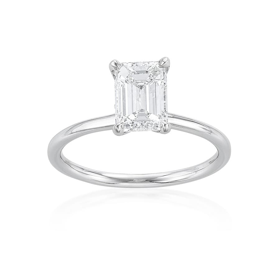 1.51 CT Emerald Cut Diamond Engagement Ring 0