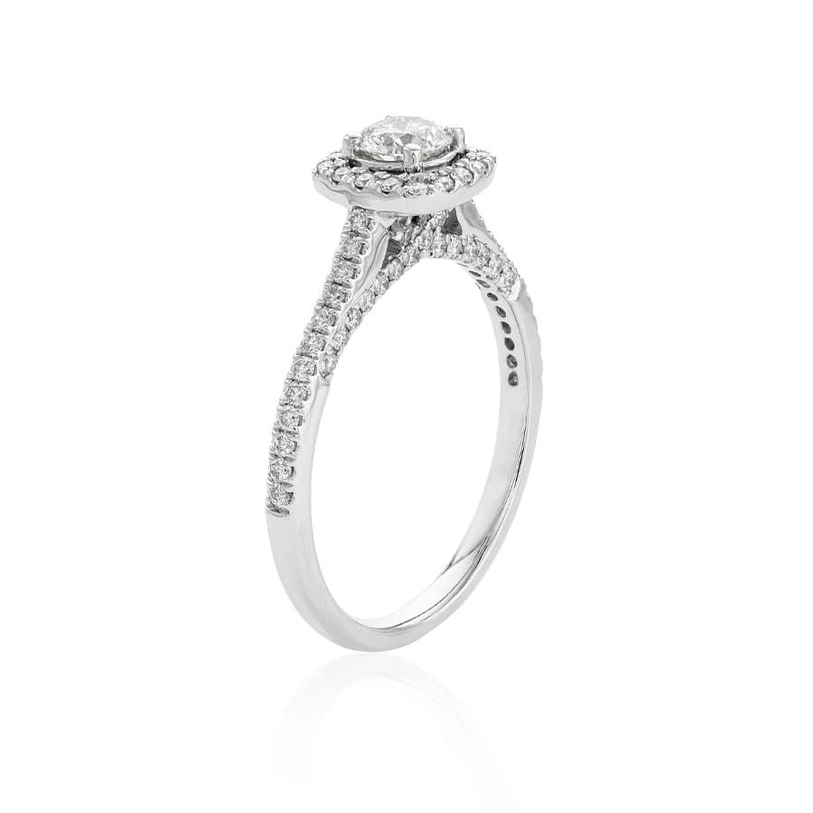 .50 CTW Round Diamond Engagement Ring Set 2