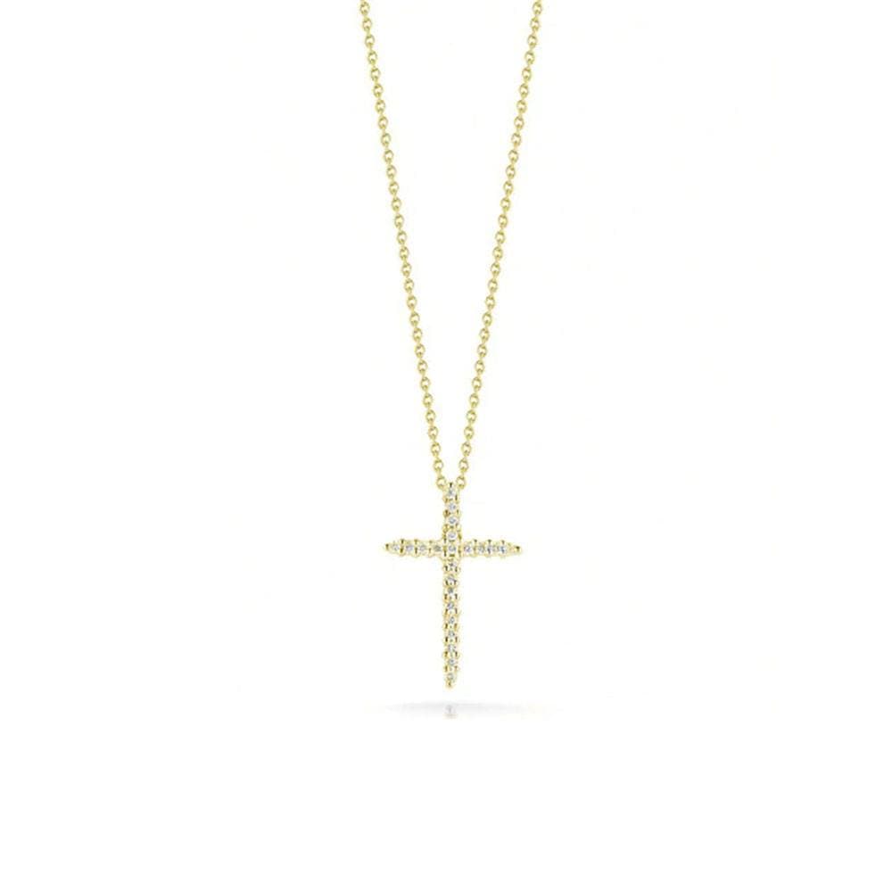 Roberto Coin Tiny Treasures Sliver Cross Necklace