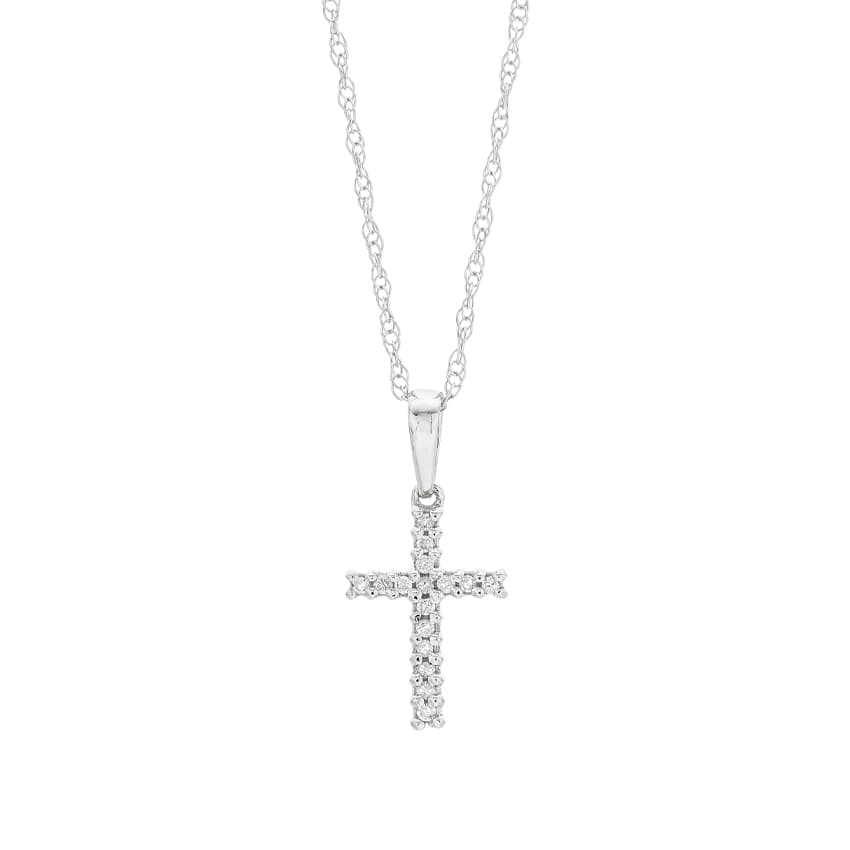 Small Diamond Cross Necklace