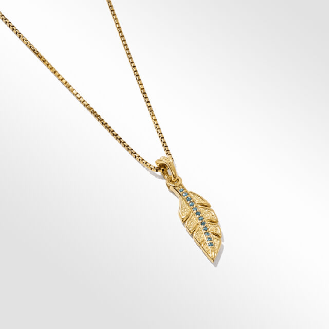 Konstantino Alexandria Collection Falcoon Feather Pendant