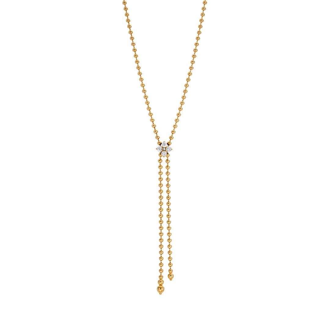 Roberto Coin 18K Verona in Love Diamond Zipper Necklace