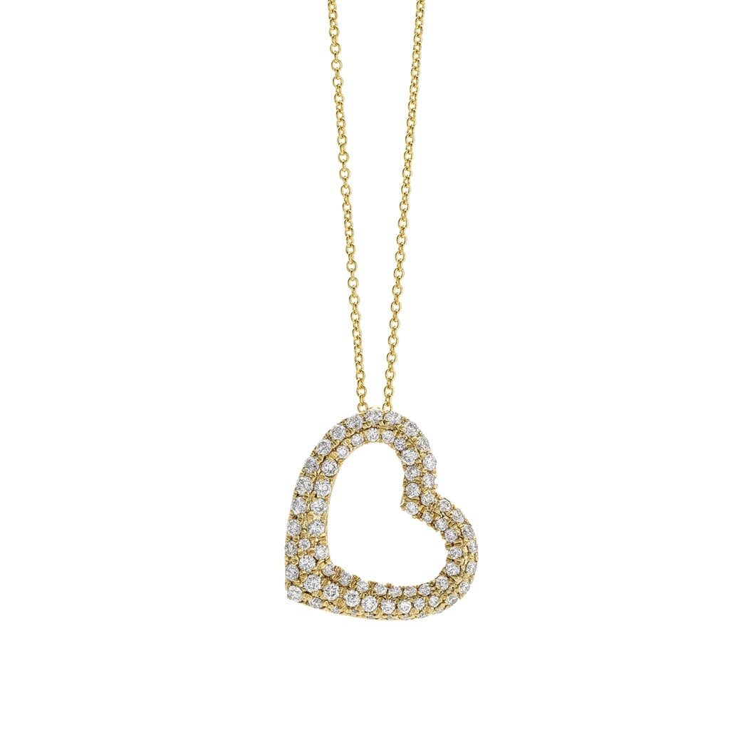 Diamond Open Heart Necklace