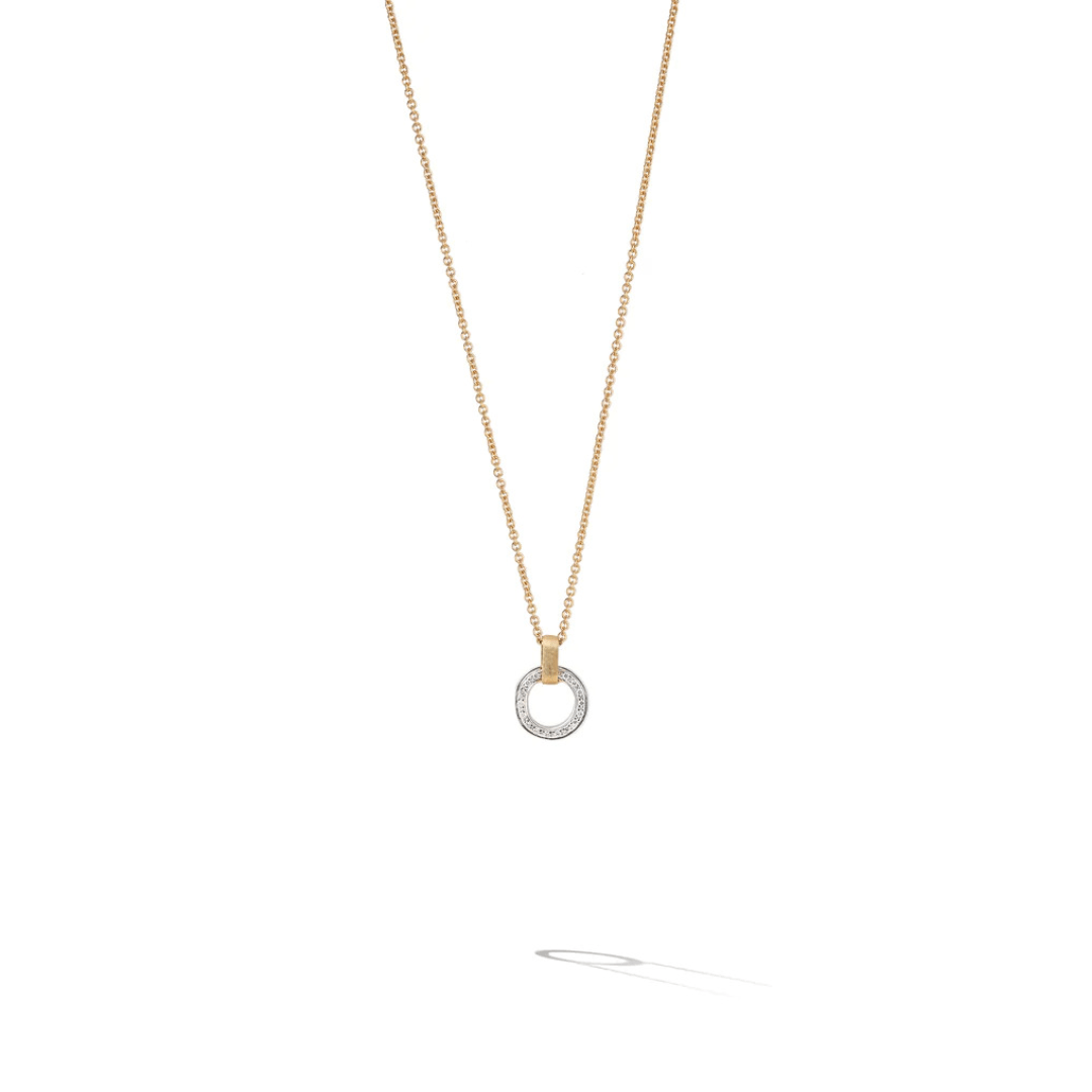 Marco Bicego Jaipur Link Gold Diamond Pav? Circle Pendant