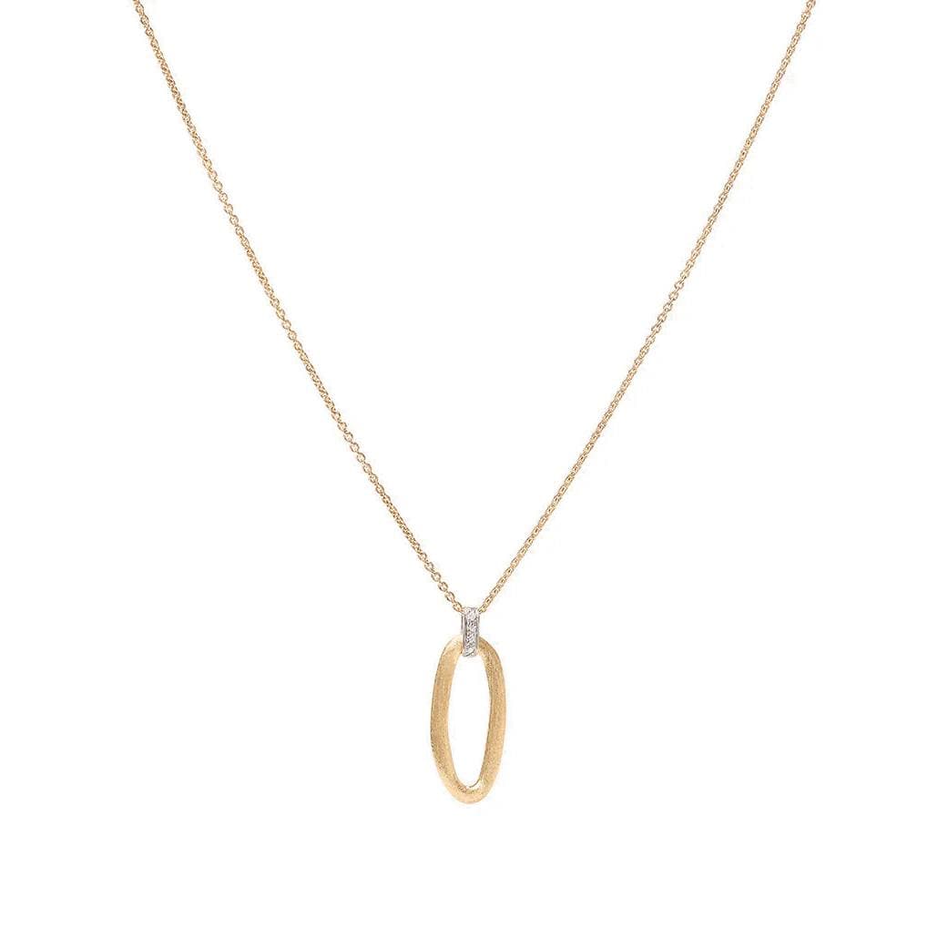 Marco Bicego Jaipur Gold Pendant Necklace with Diamond Accent 0