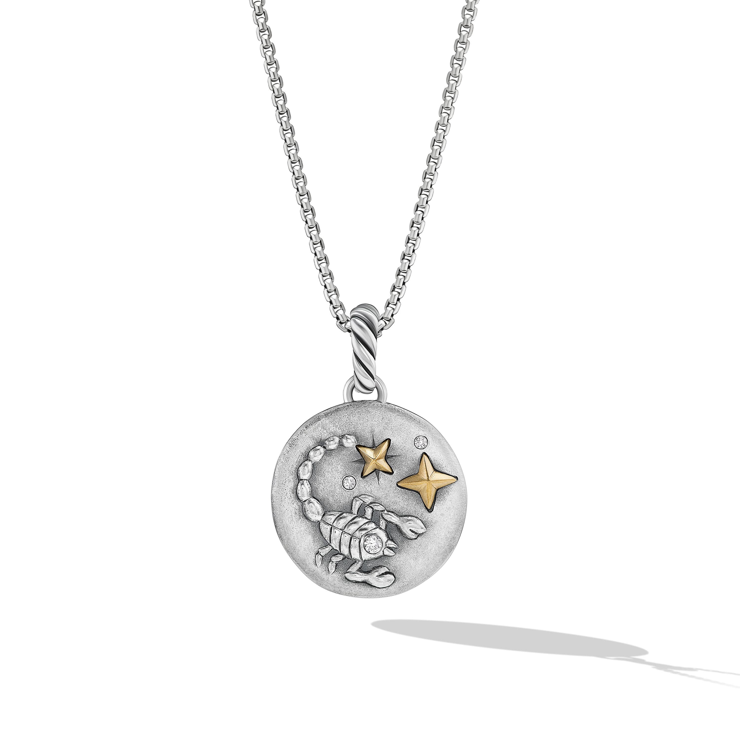 David Yurman Scorpio Zodiac Amulet with Gold and Diamonds