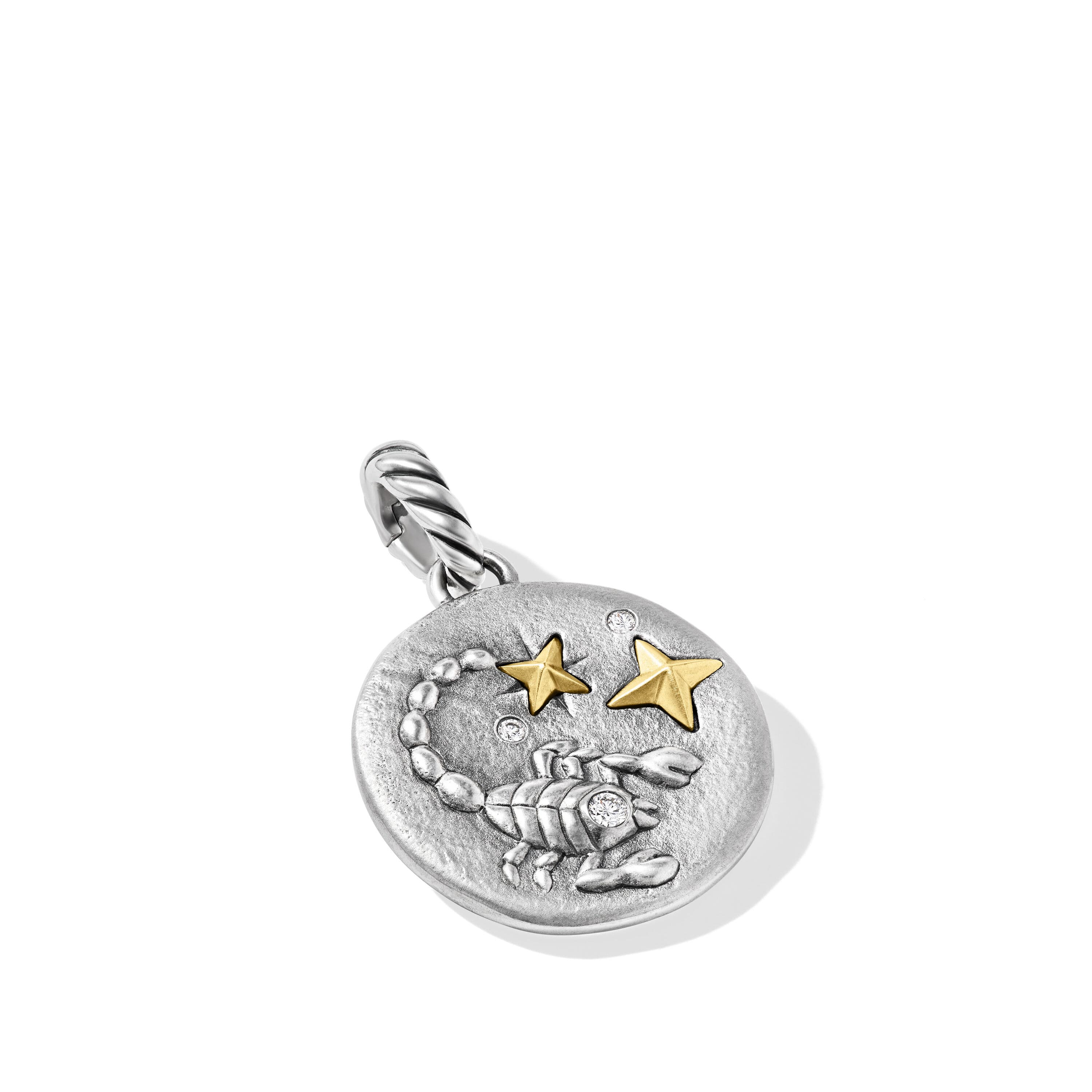 David Yurman Scorpio Zodiac Amulet with Gold and Diamonds 2