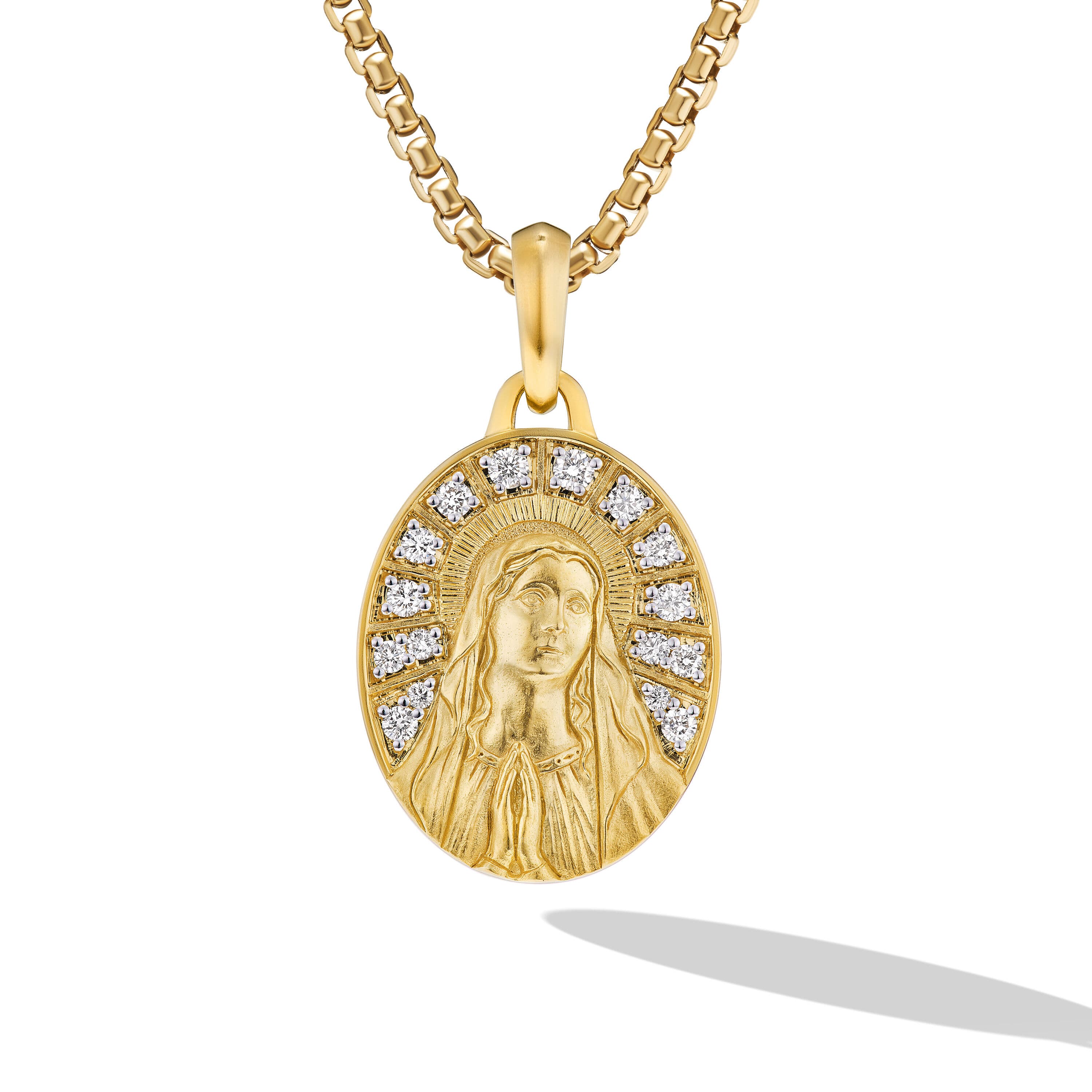 David Yurman Mary Amulet in 18K Yellow Gold with Diamonds 0