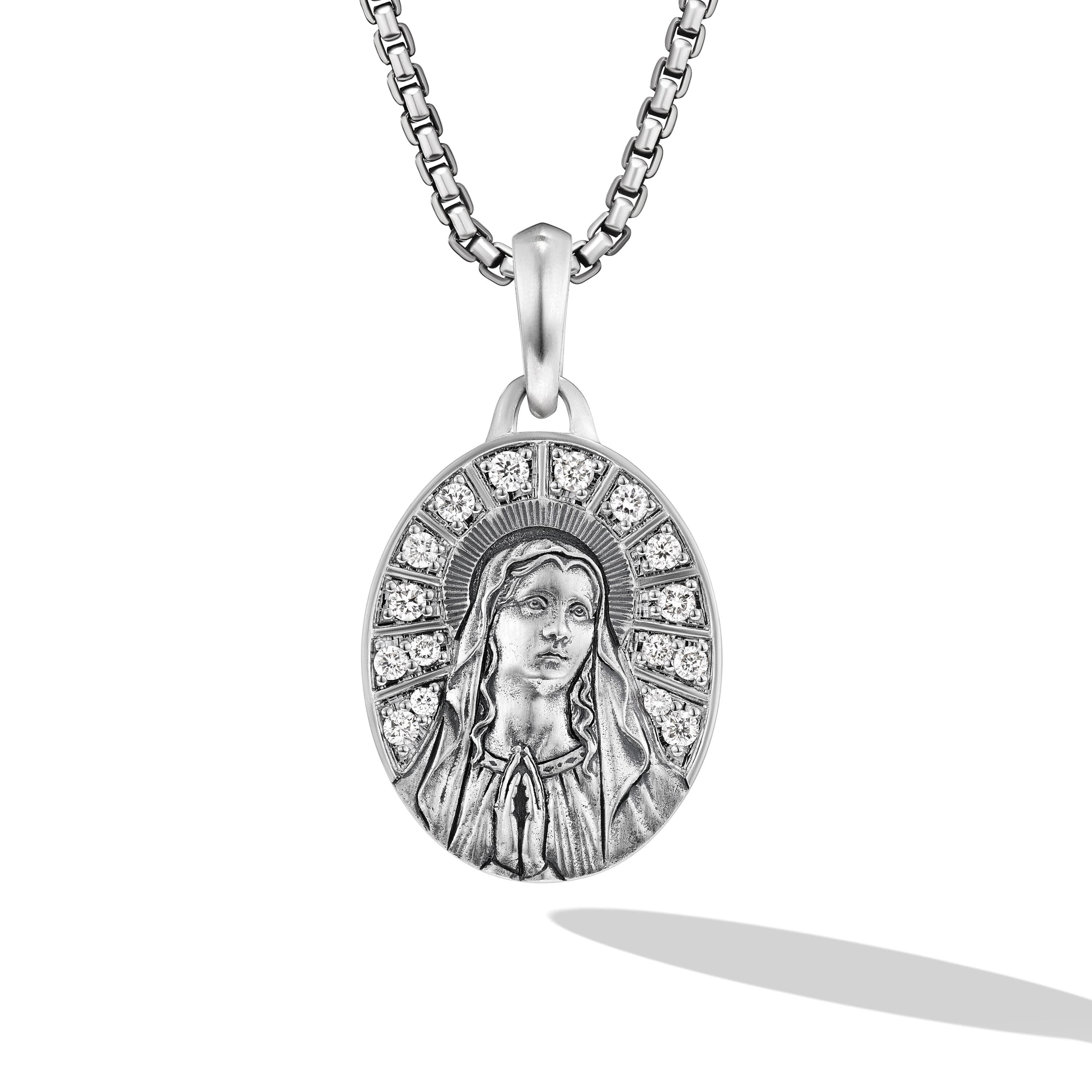 David Yurman Mary Amulet in Sterling Silver with Diamonds