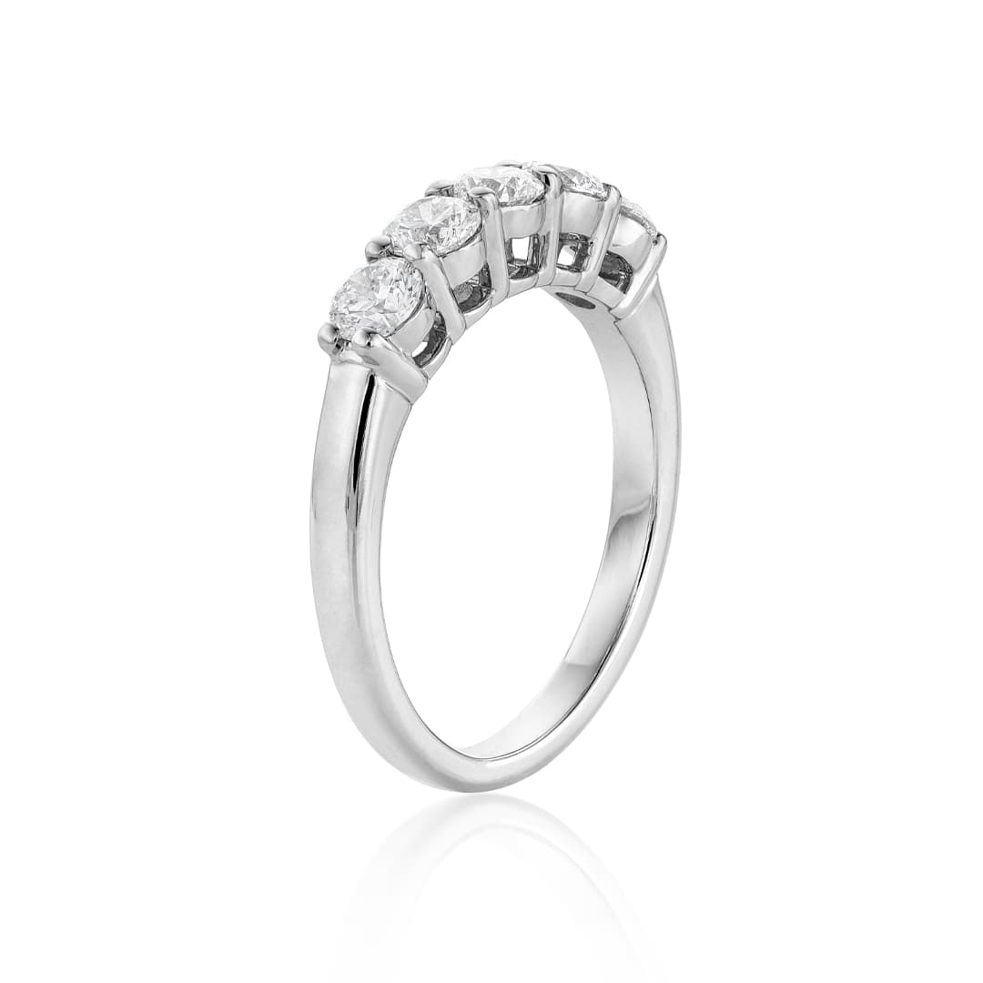 1.00 CTW Round Prong Set Diamond Wedding Band 1