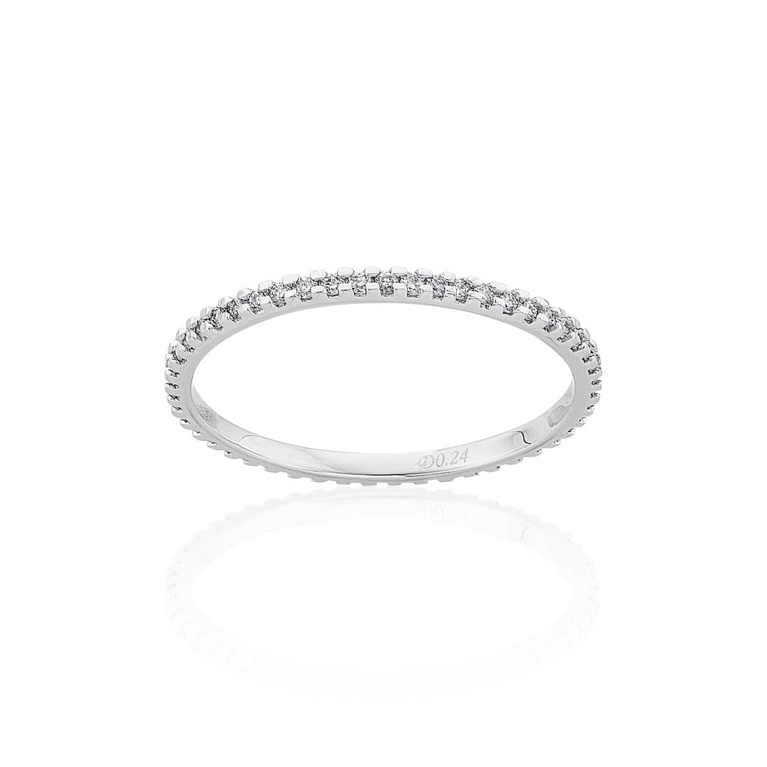 White Gold 0.21 CTW Diamond Eternity Band 0