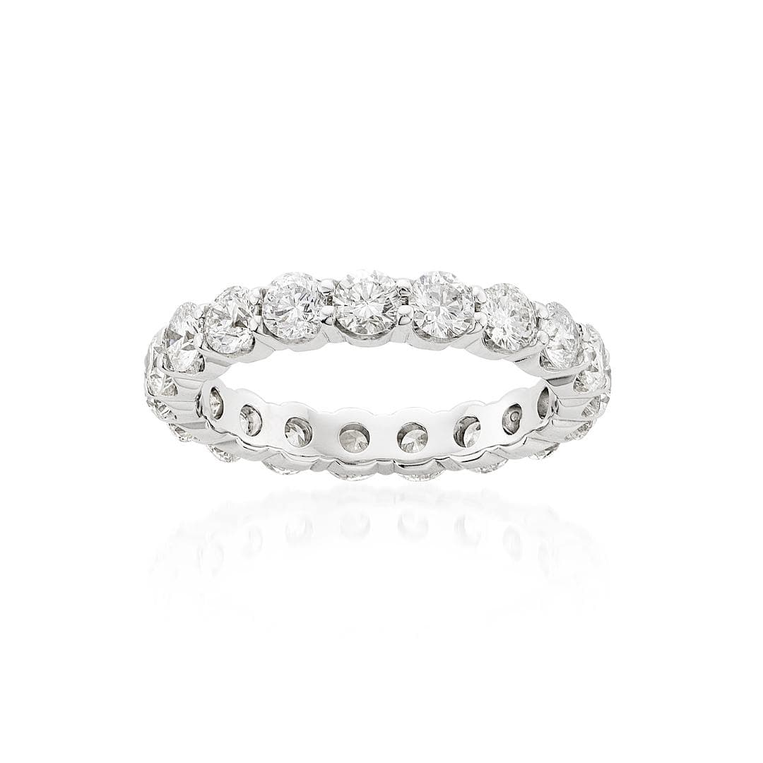 White Gold 2.85 CTW Round Diamond Eternity Band