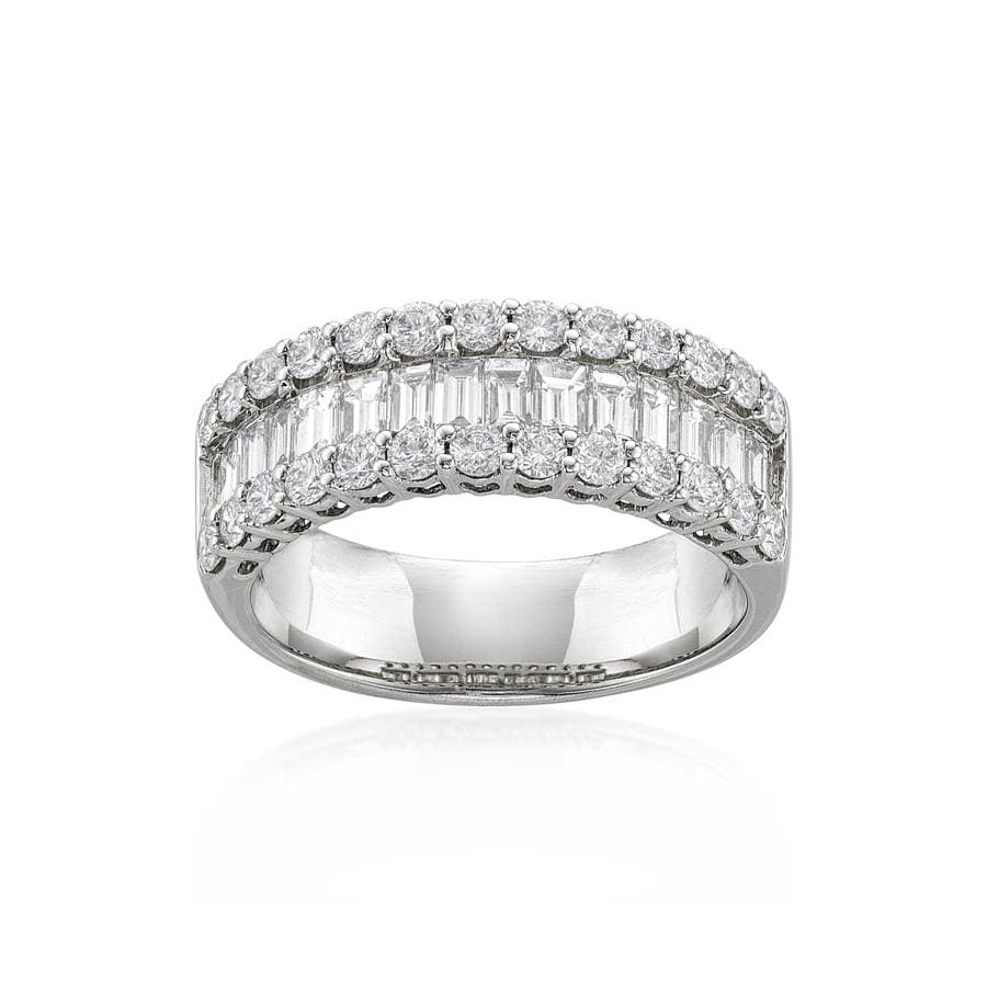 1.50 CTW Baguette & Round Diamond Band