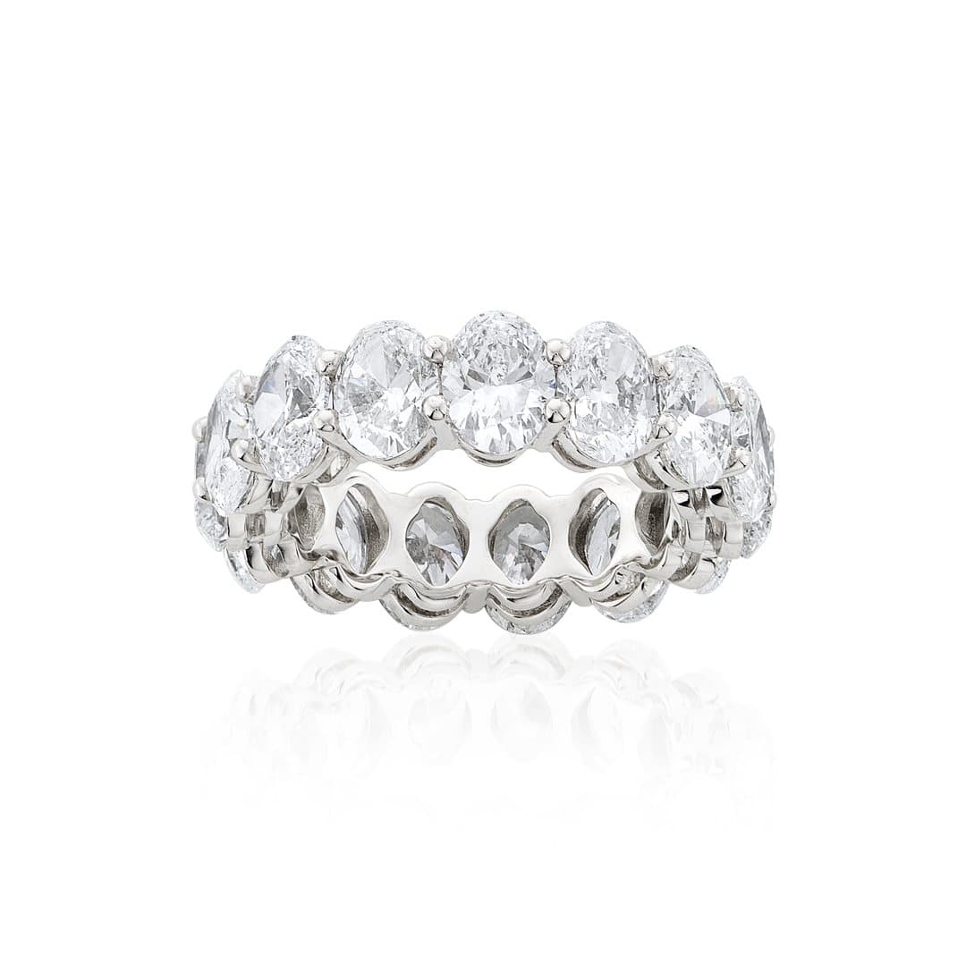 8.03 CTW Oval Diamond Eternity Band 0