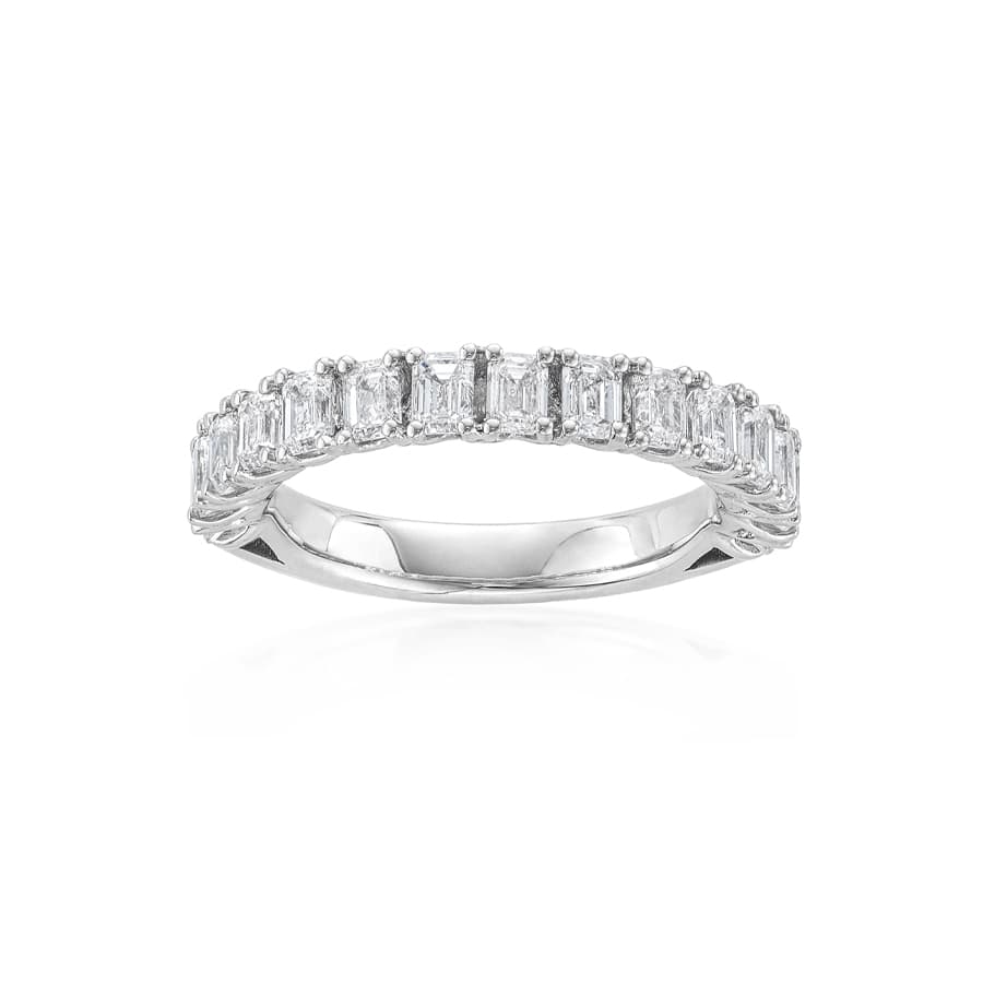 2.07 CTW Emerald-Cut Diamond Wedding Band