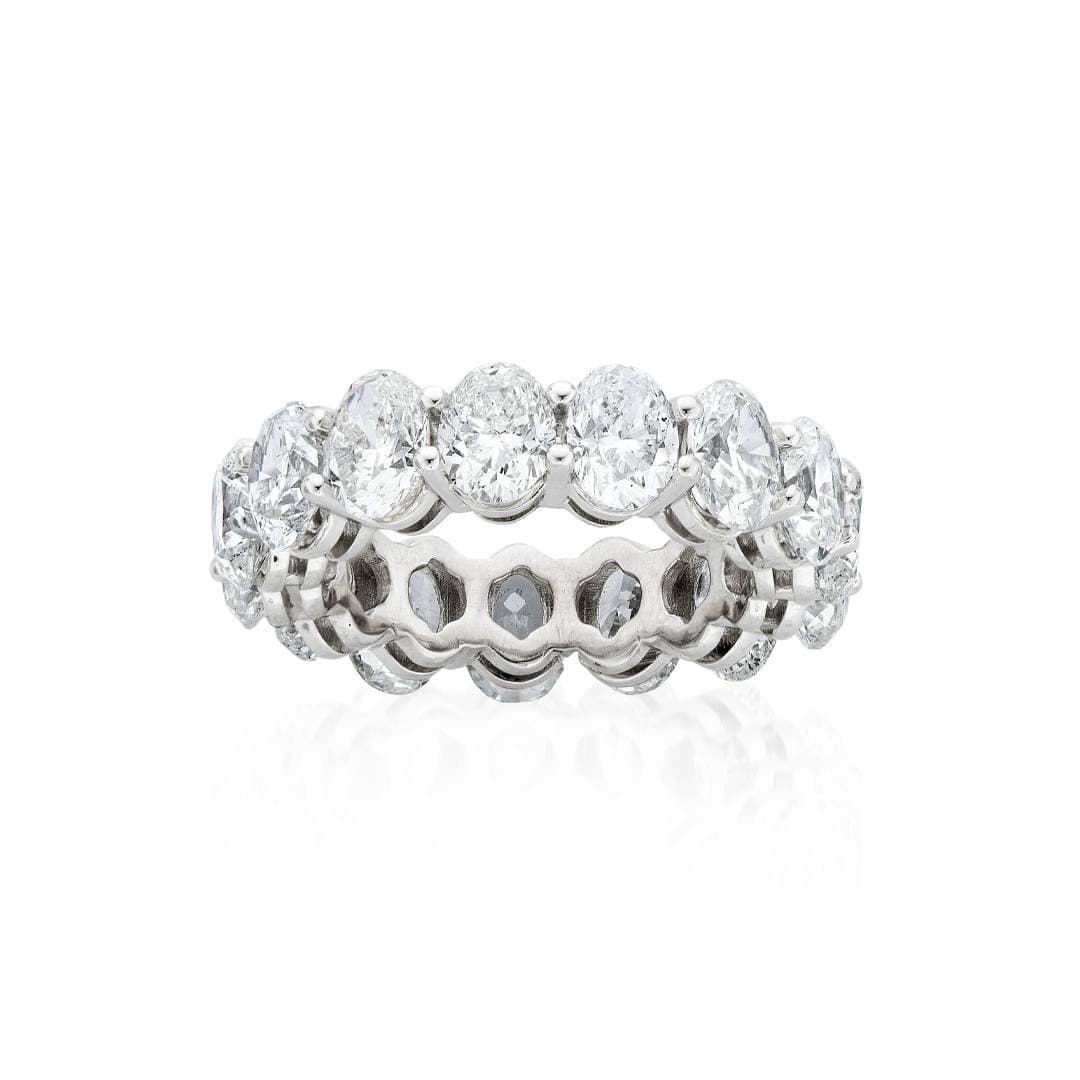 5.00 CTW Oval Cut Diamond Eternity Band 0