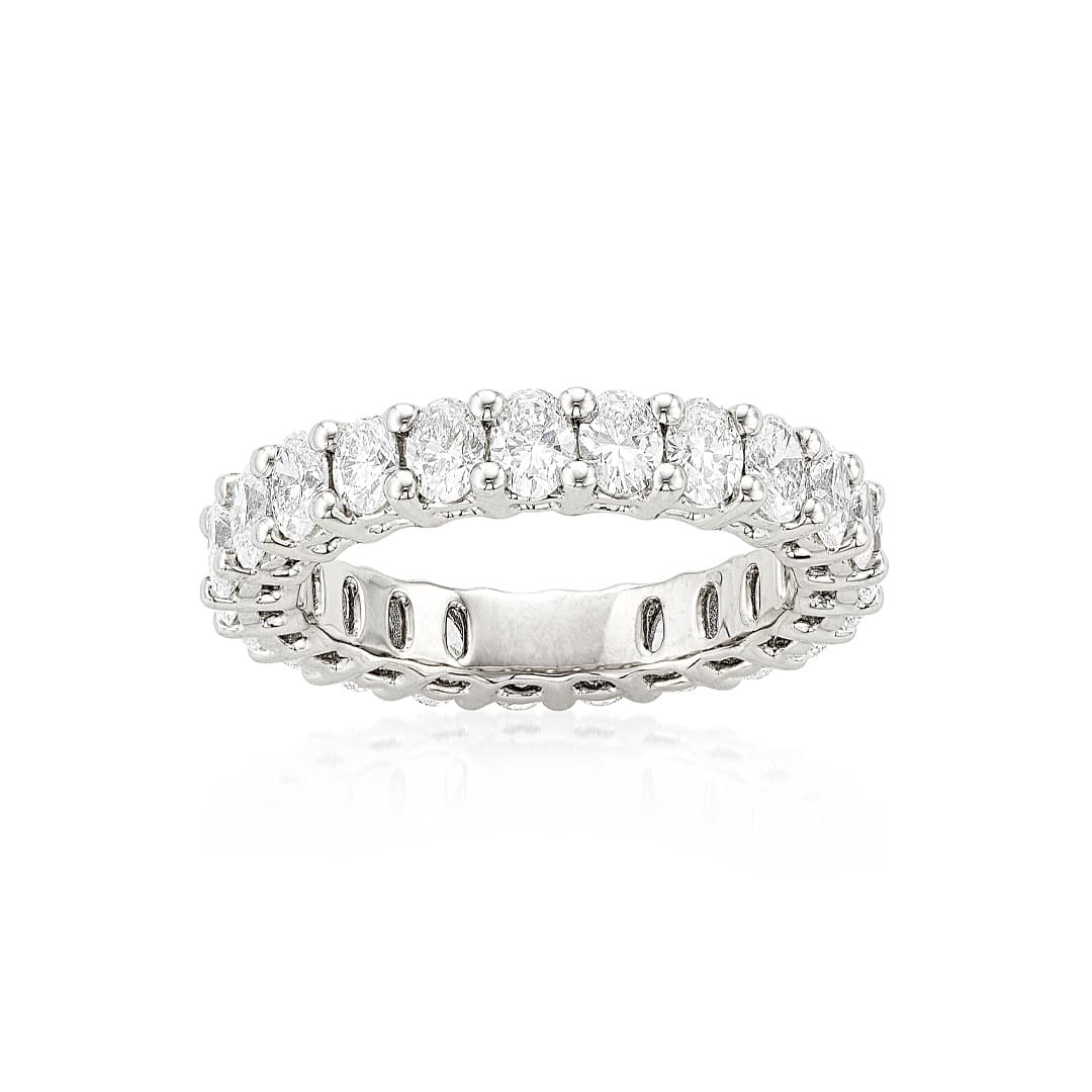 3.28 CTW Oval Diamond Eternity Band 0