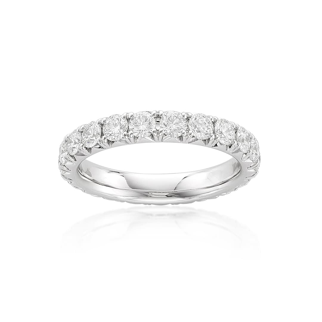 1.60 CTW Diamond Eternity Band, Size 5.5 0