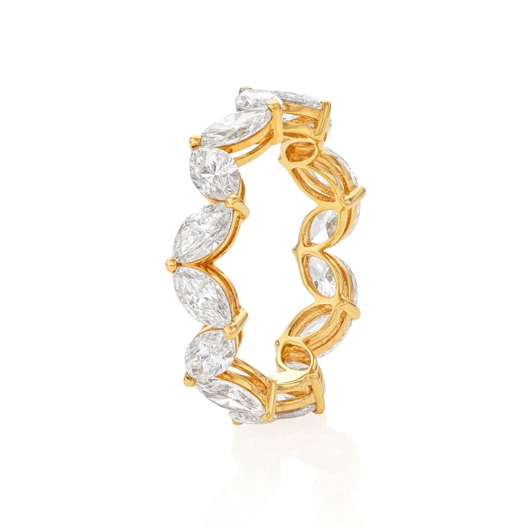 Zig Zag Marquise Diamond Eternity Band 1