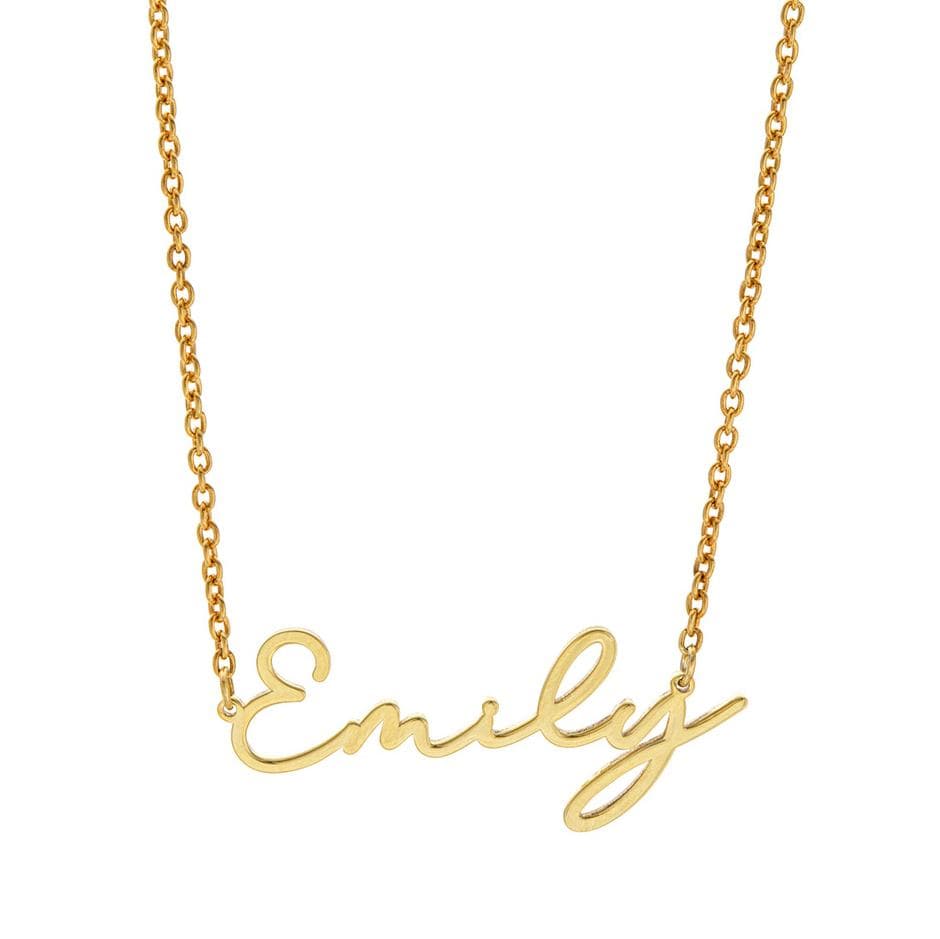 Personalized Gold Plated Name Necklace 0