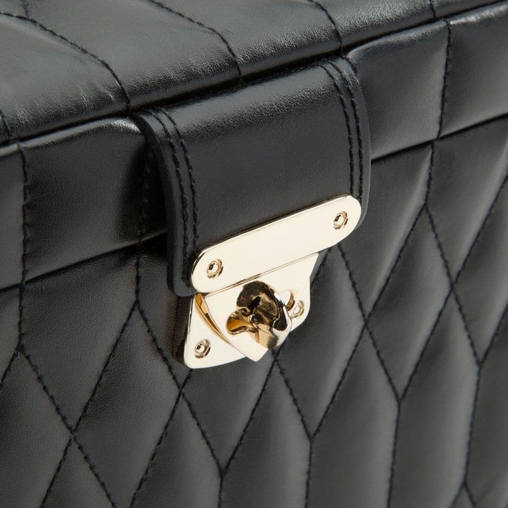 WOLF Caroline Large Jewelry Case in Black 3