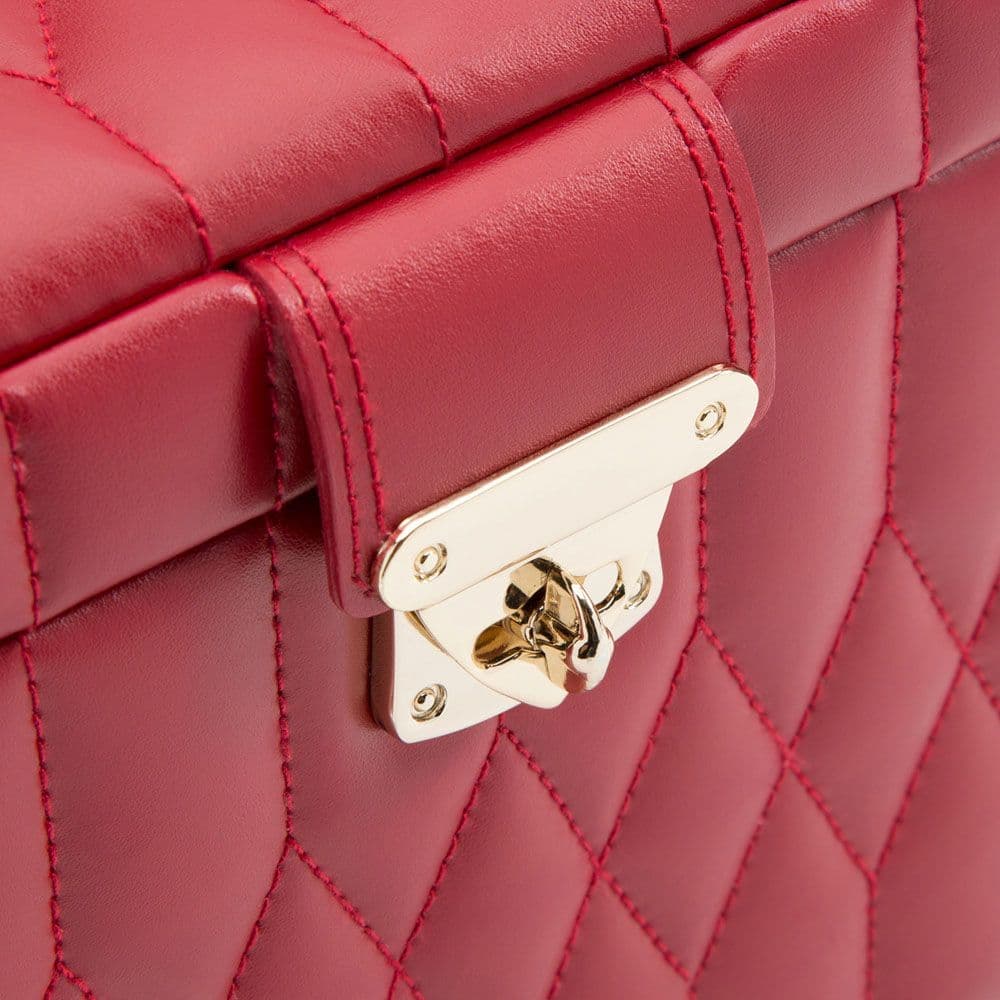 WOLF Caroline Medium Jewelry Case in Red 2