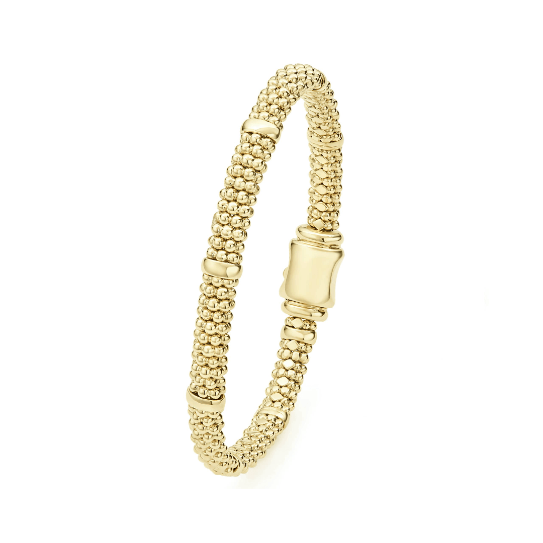 Lagos 18K Gold Caviar Gold 6mm Beaded Bracelet 1