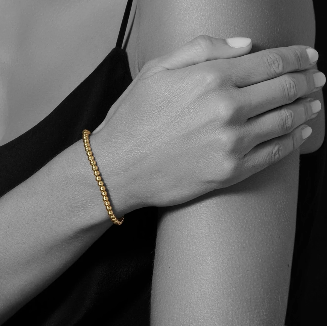 Lagos Caviar Gold Bead Bracelet 3