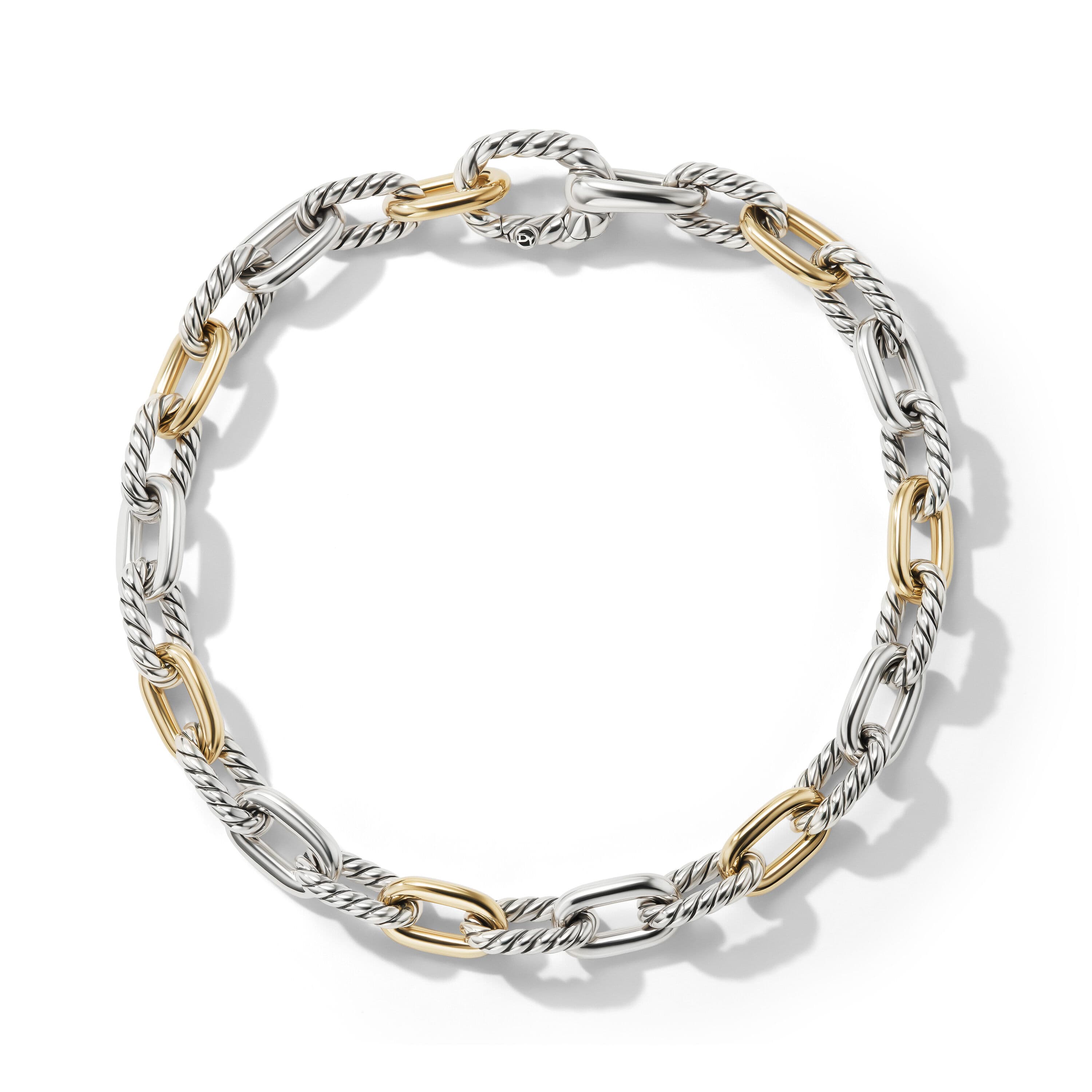 David Yurman Madison 5.5mm Chain Bracelet in Sterling Silver with 18K Yellow Gold 1