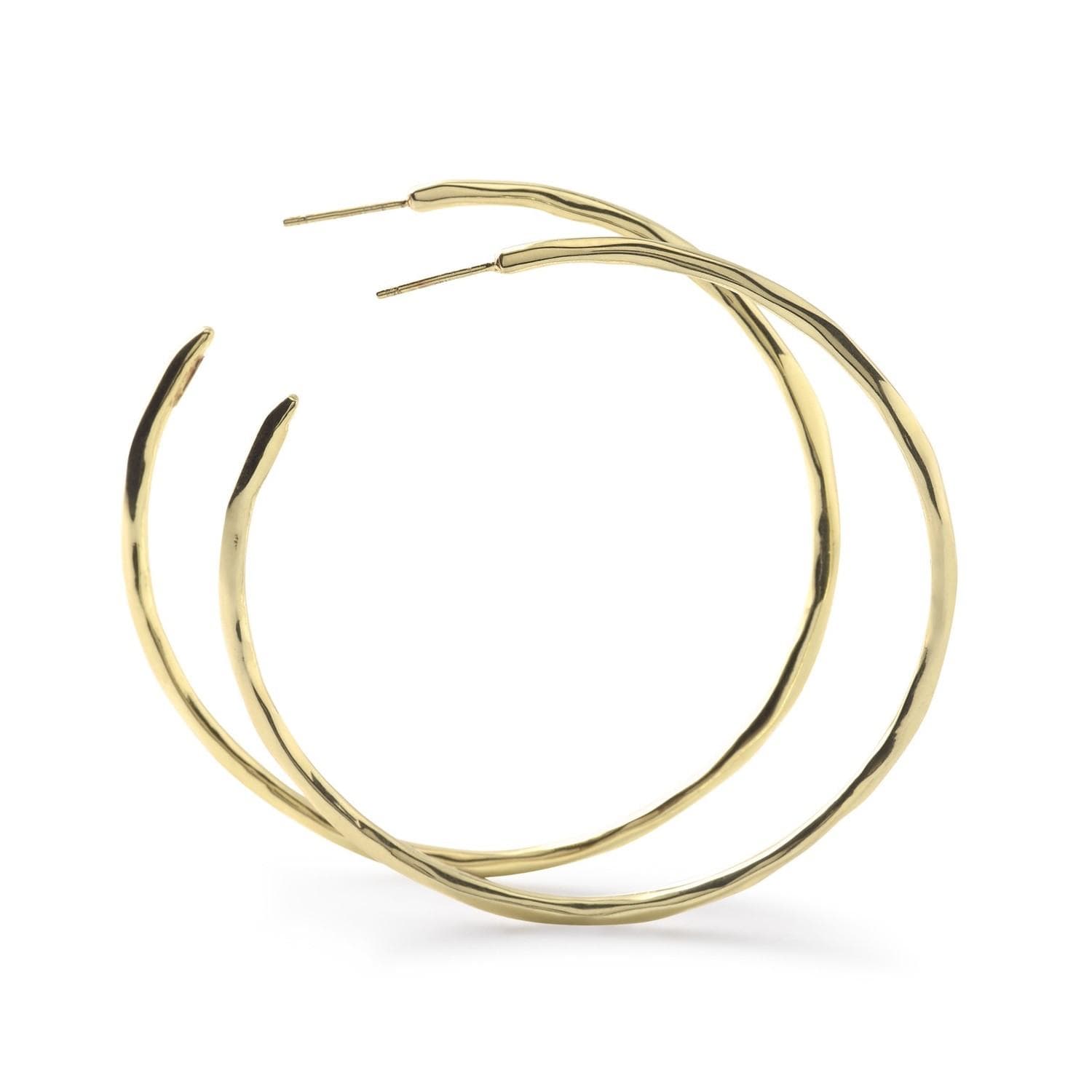 Ippolita Classico Large Yellow Gold Squiggle Hoop Earrings 1