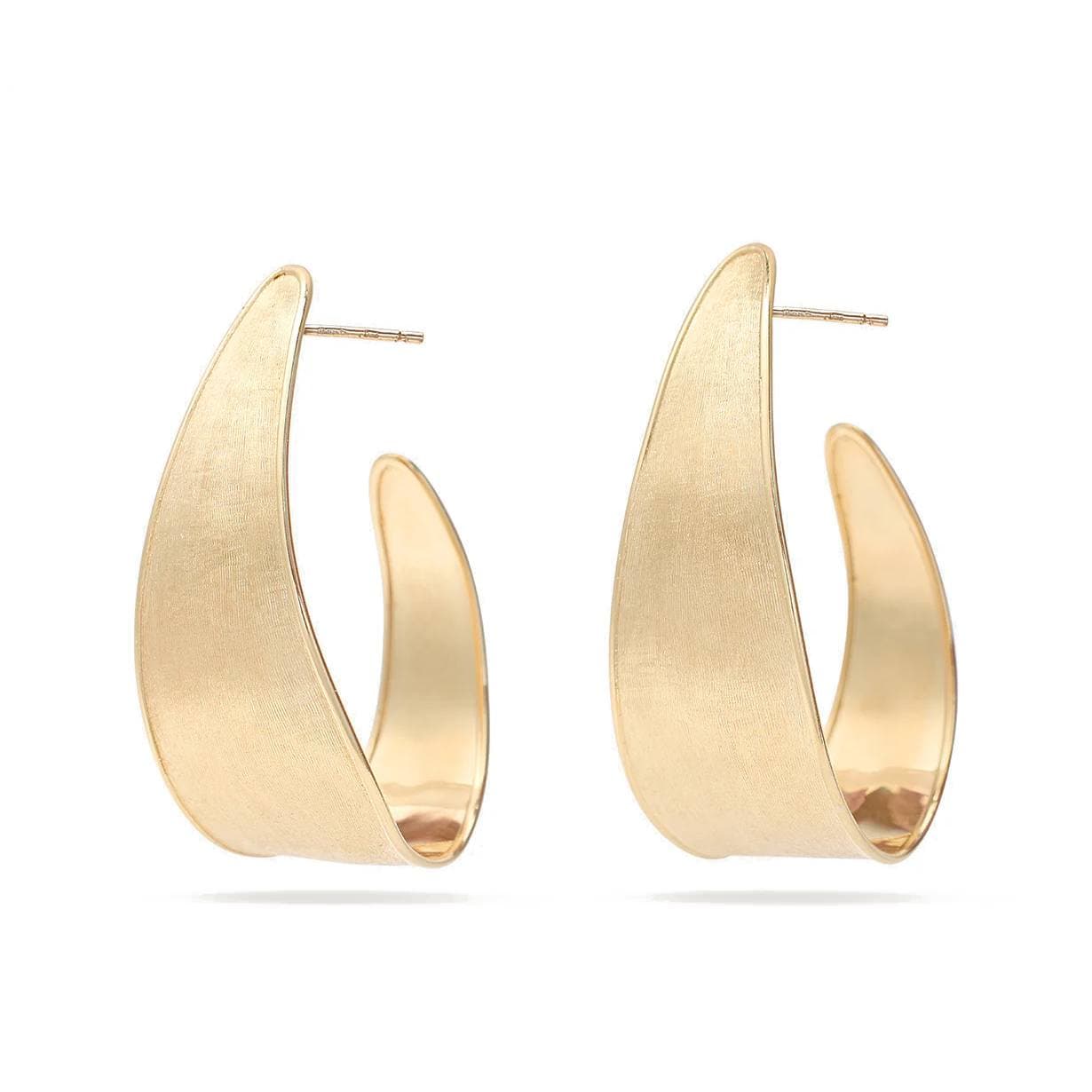 Marco Bicego Lunaria Yellow Gold Graduate Medium Hoops 0