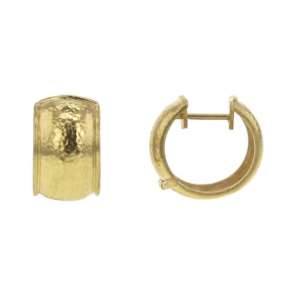 Elizabeth Locke Wide Hammered Hoops 1