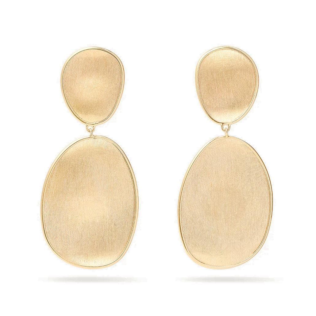 Marco Bicego Yellow Gold Lunaria Double Petal Post Earrings