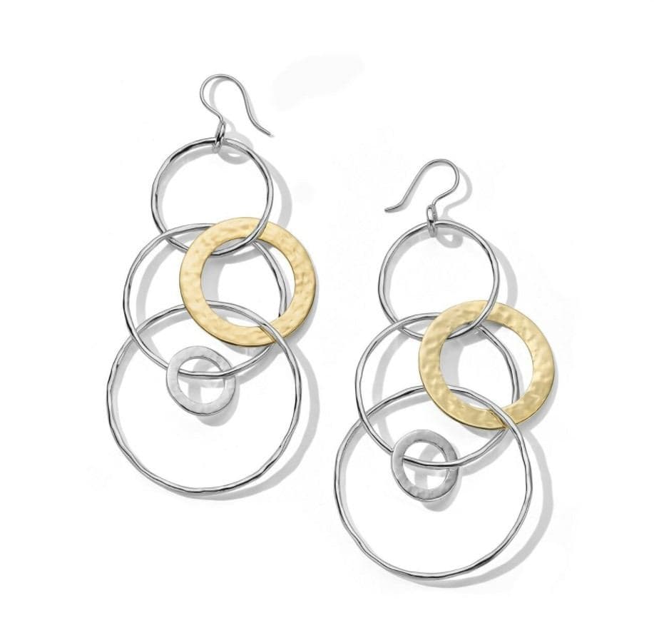 Ippolita Chimera Jumbo Hammered Jet Set Earrings in Chimera