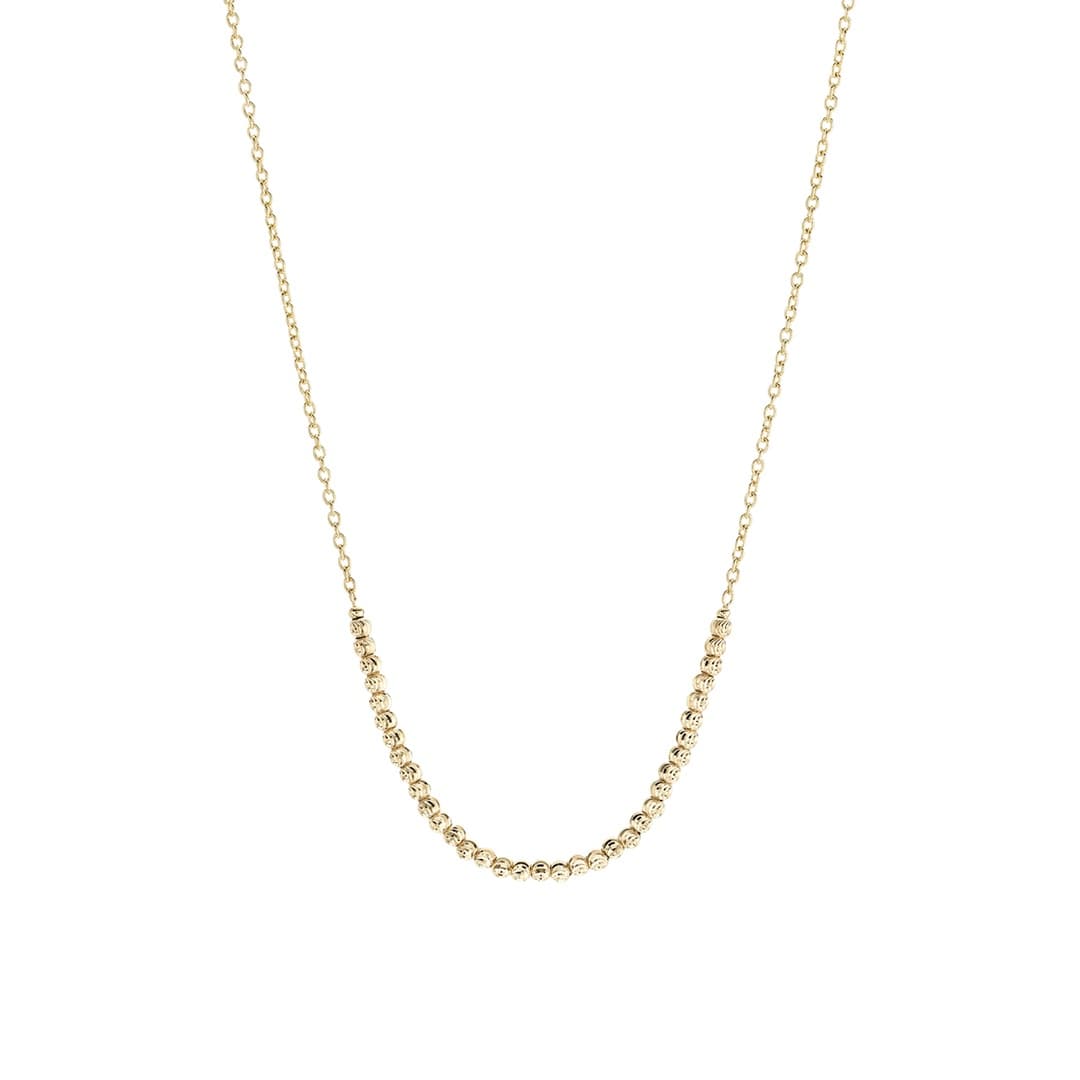 Yellow Gold Sphere Ball Necklace
