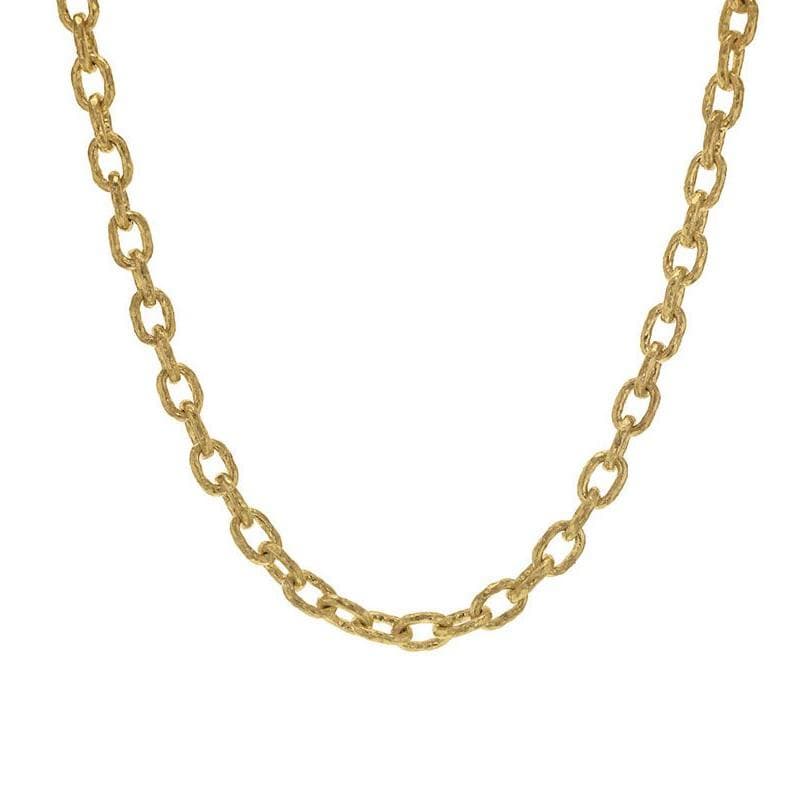 Elizabeth Locke Orvieto Hammered Link Necklace 1