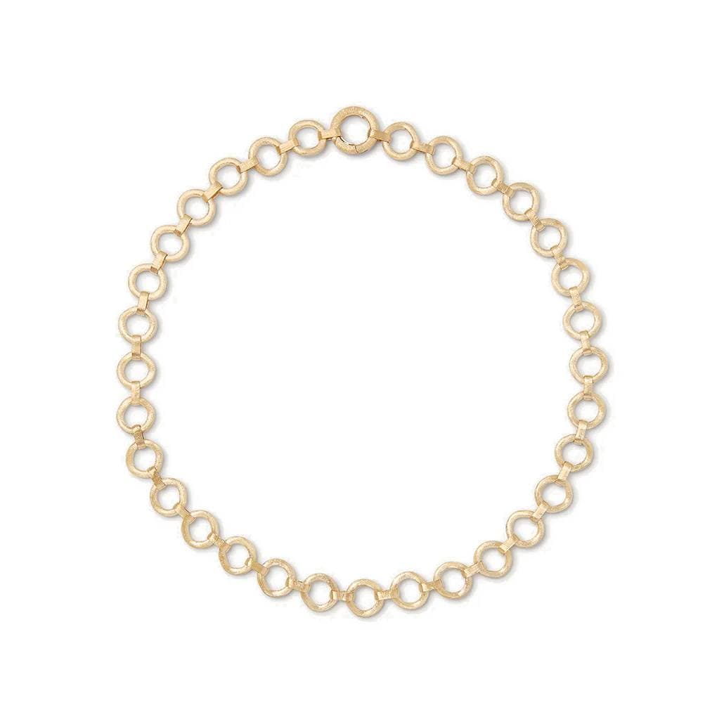 Marco Bicego Jaipur Gold Flat Link Collar Necklace 0