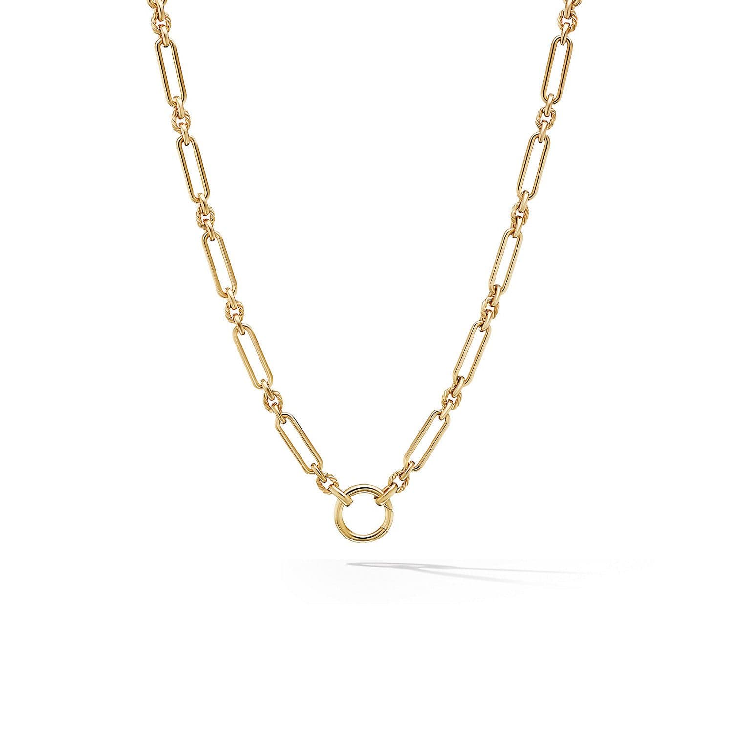 David Yurman Lexington Chain Necklace in 18K Yellow Gold | Front View