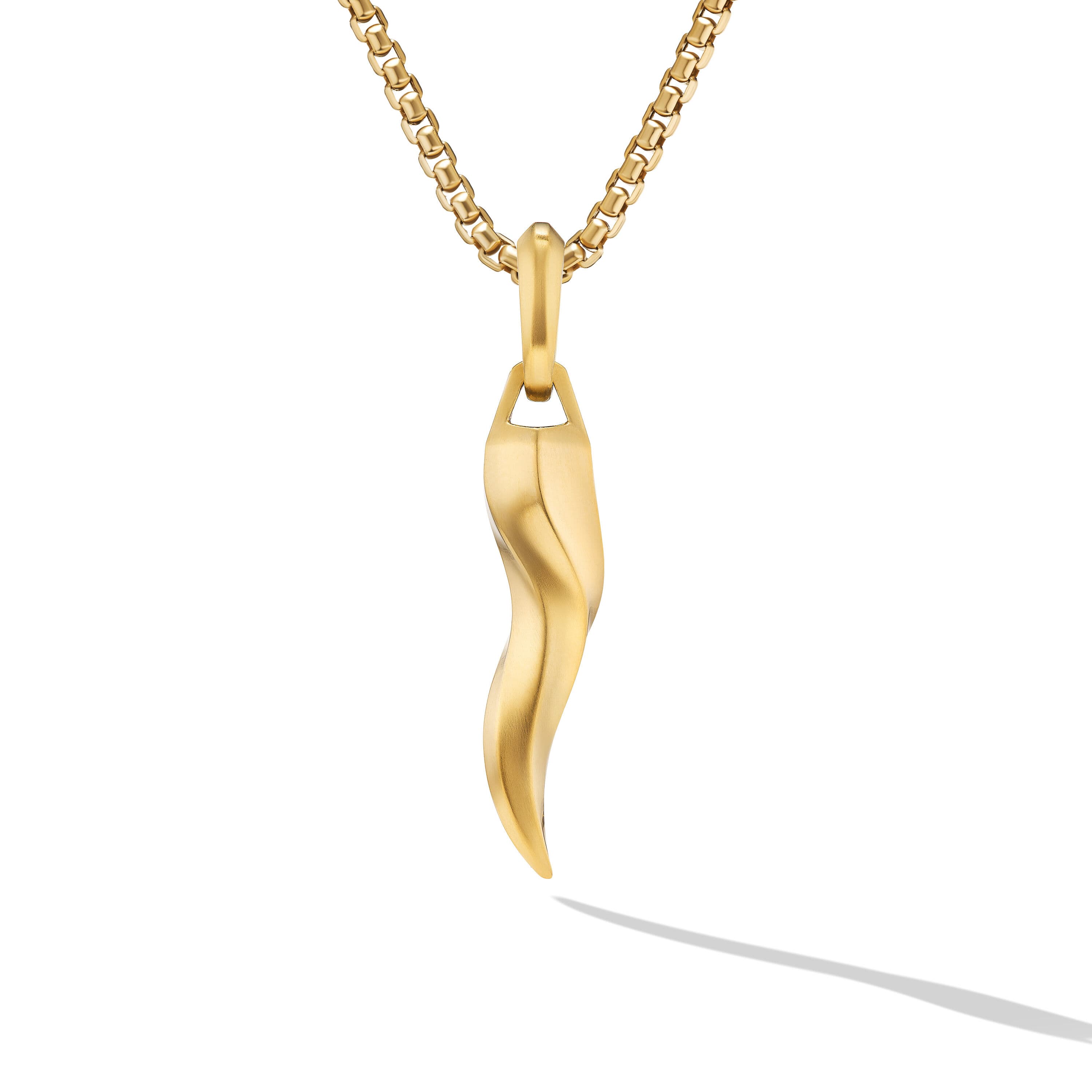 David Yurman Gold Cornicello Amulet