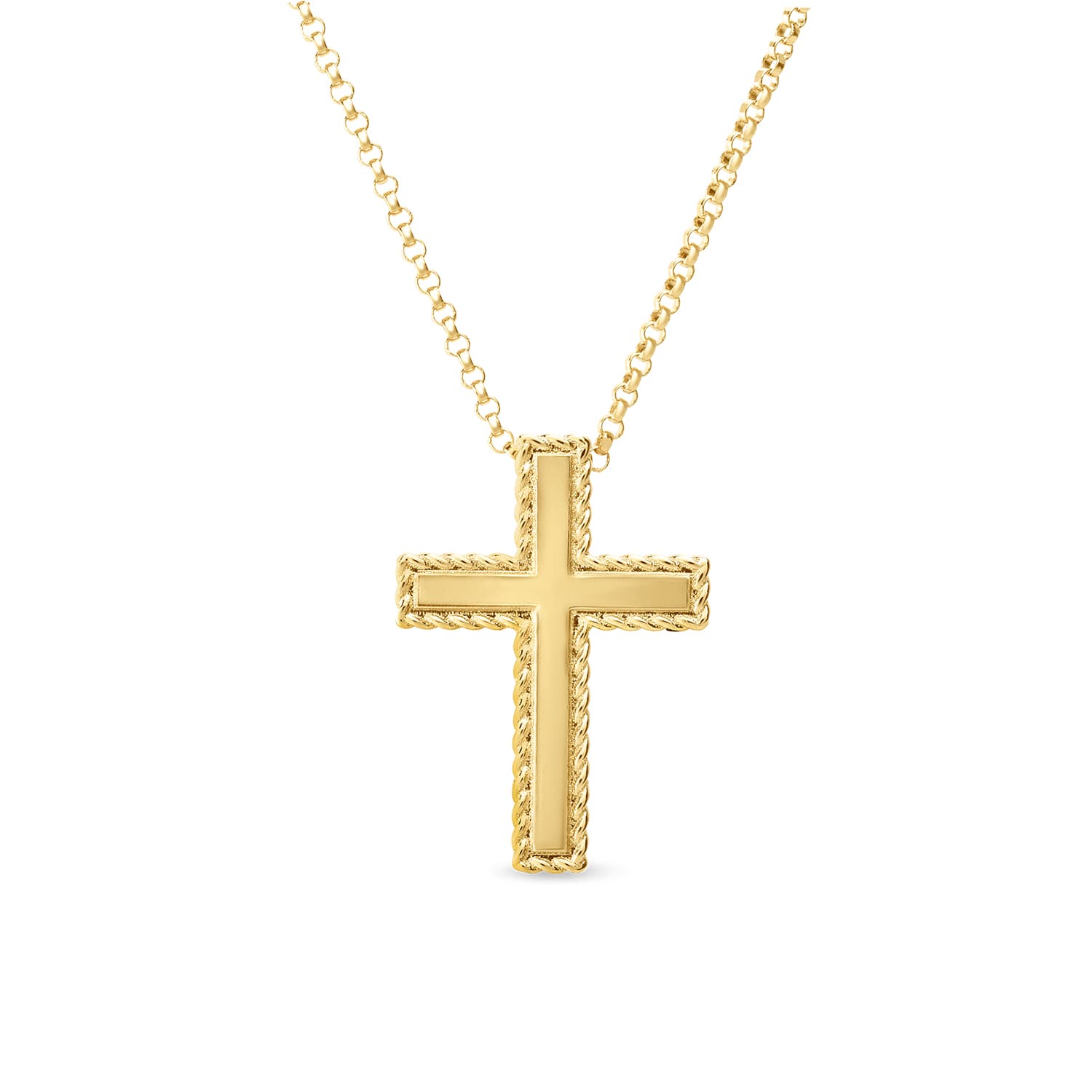 Roberto Coin 18k Yellow Gold Cross Pendant Necklace 0