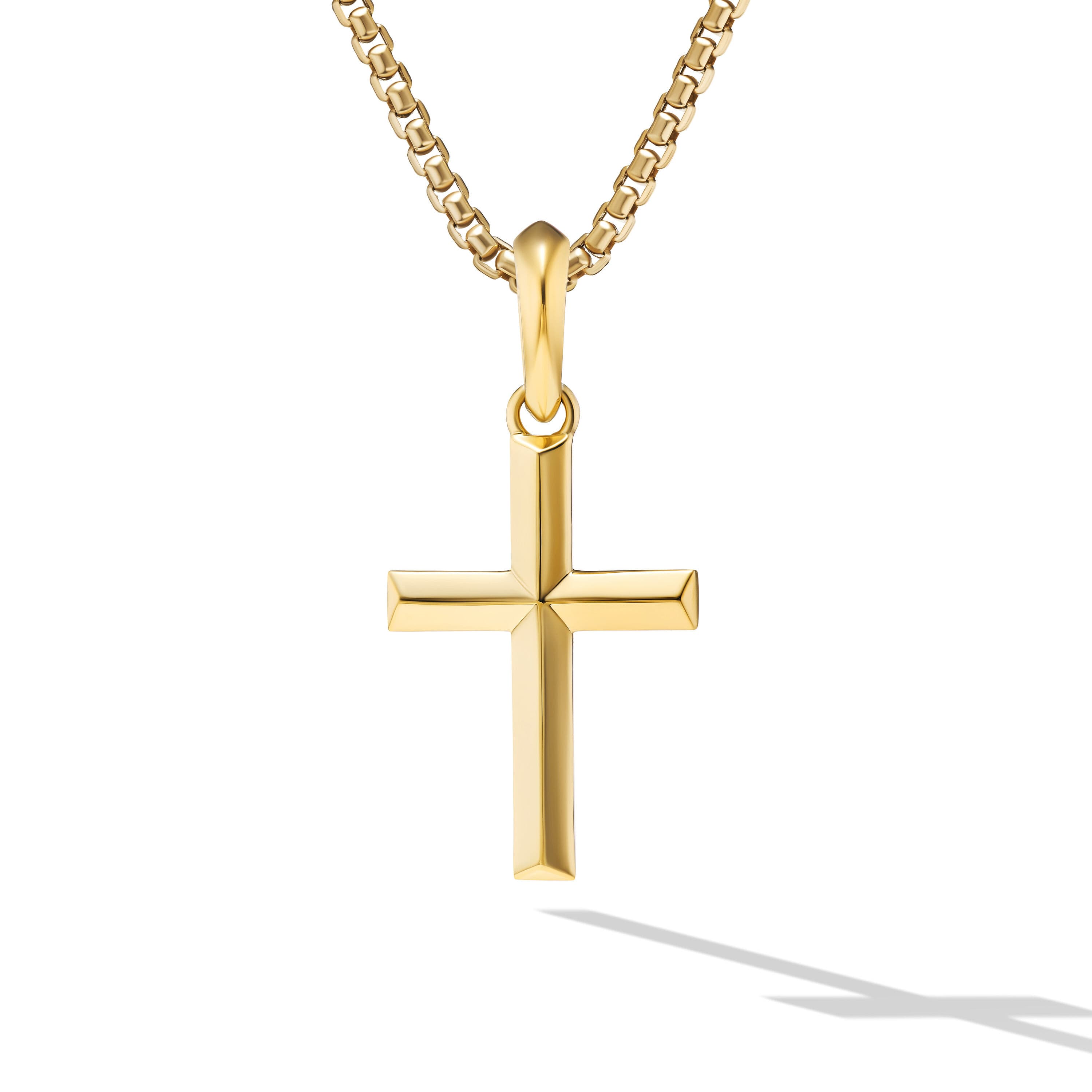 David Yurman 18k Gold Cross Pendant