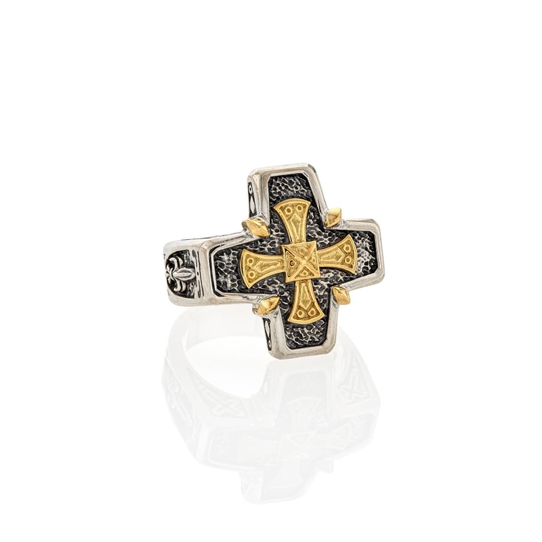 Konstantino Men's Stavros Cross Ring 0