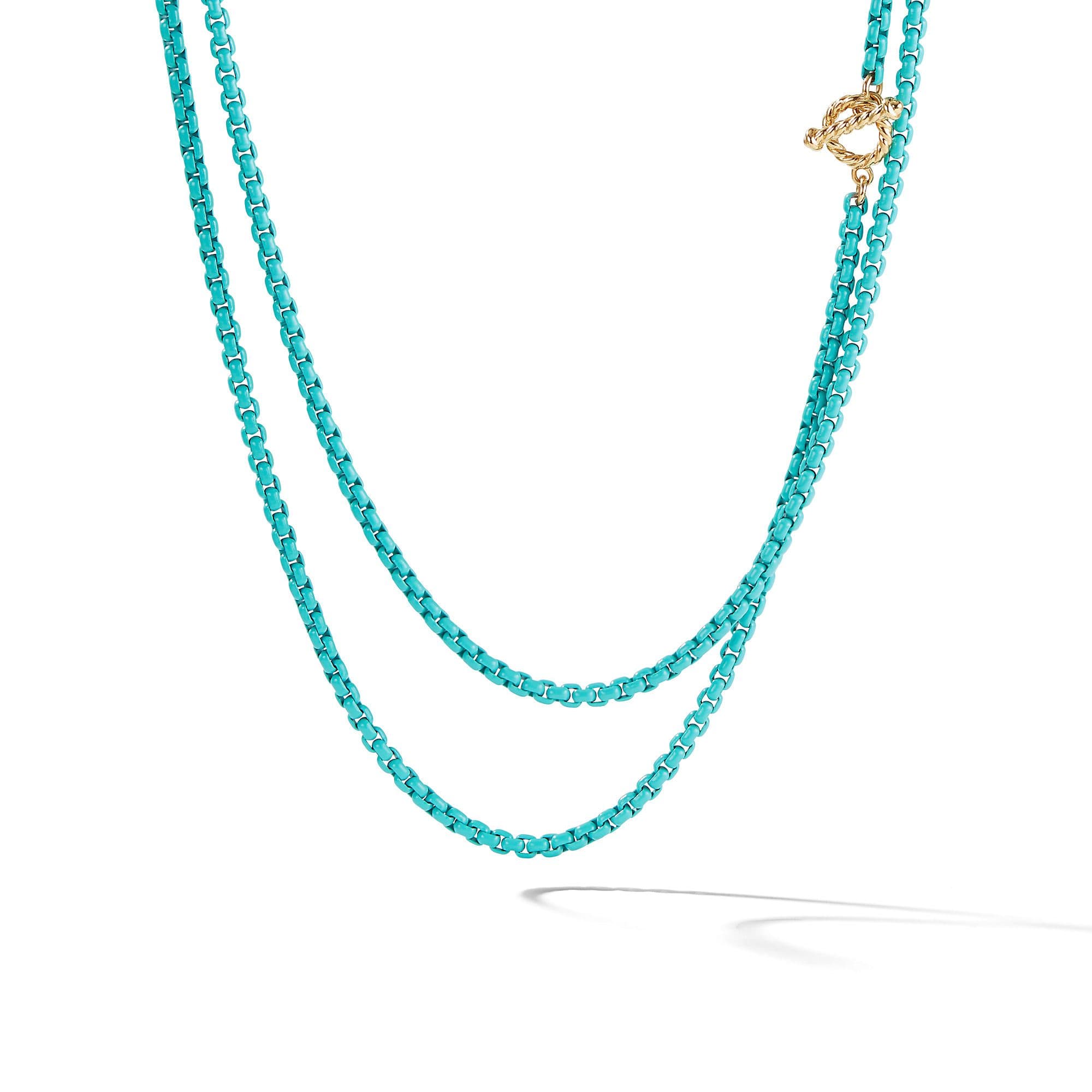 David Yurman Bel Aire Chain Necklace in Turquoise