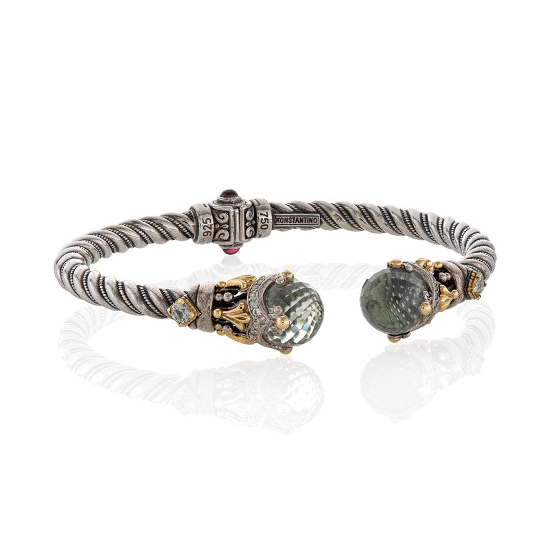 Konstantino Pythia Green Amethyst Bracelet