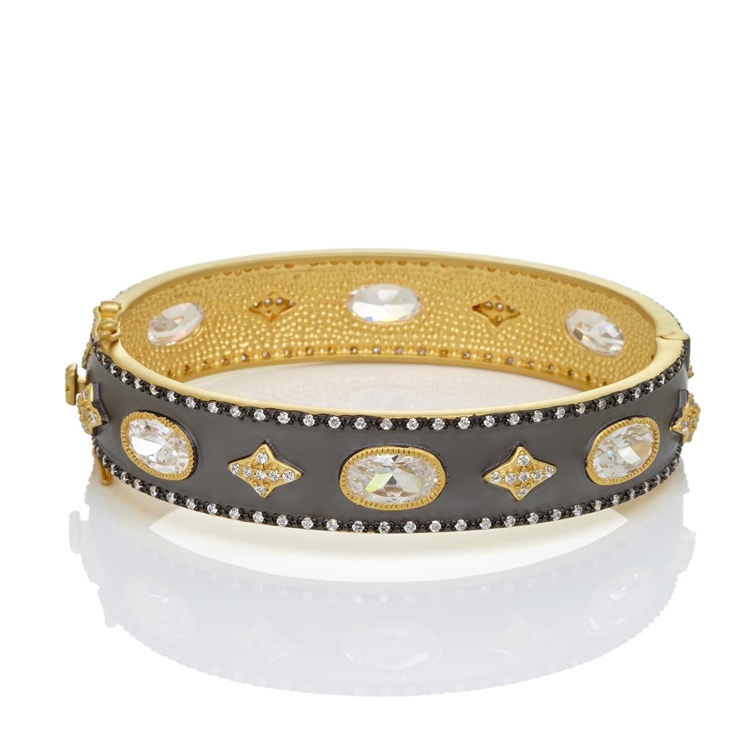 Freida Rothman Oh So Gorgeous Wide Hinge Bangle