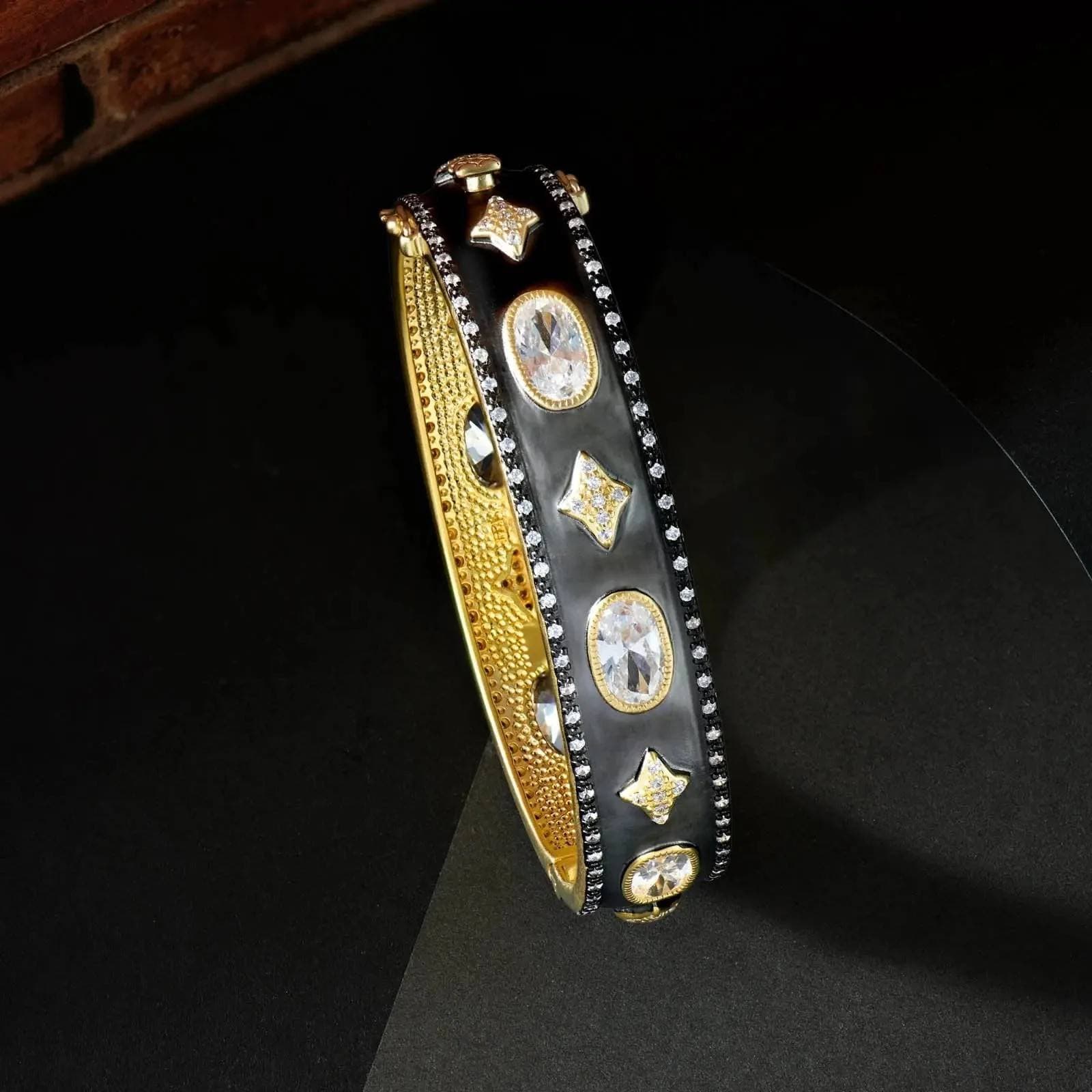 Freida Rothman Oh So Gorgeous Wide Hinge Bangle 2