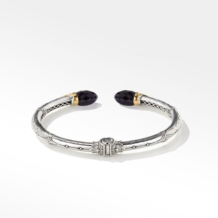 Konstantino Anthos Collection Hinged Cuff Bracelet with Black Onyx 3