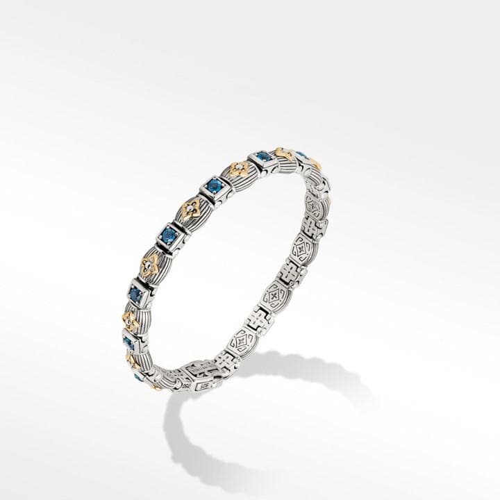 Konstantino Delos 2 Blue Topaz Link Bracelet 1