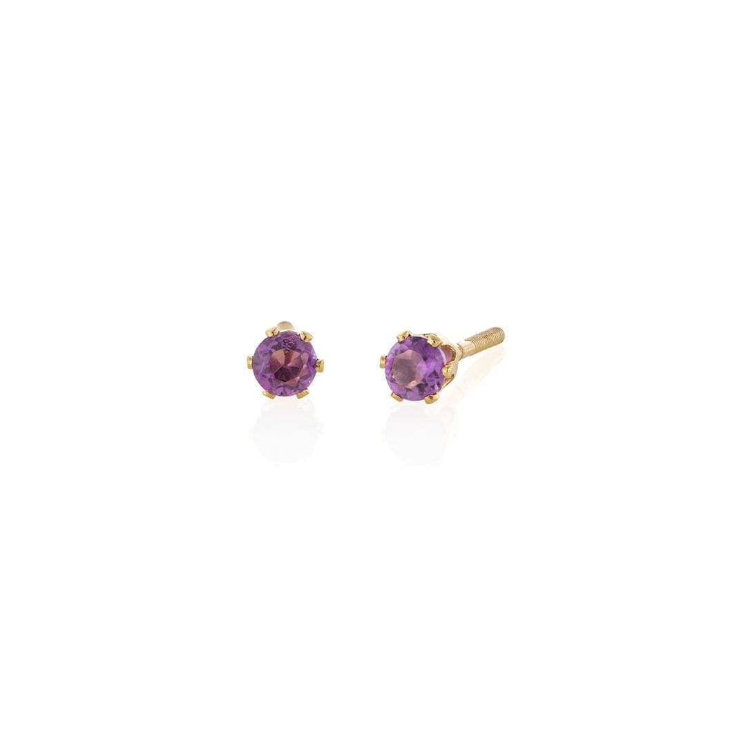 Child's 3mm Birthstone Stud Earrings